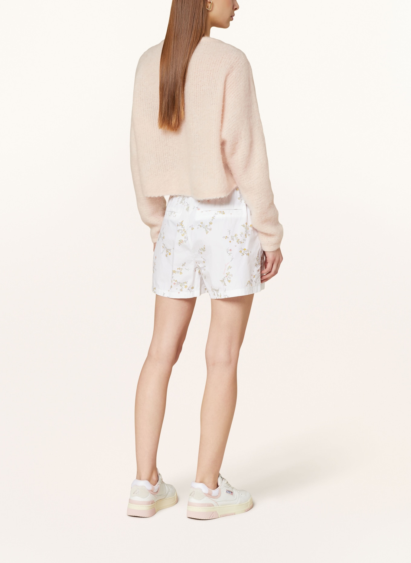 TOMMY JEANS Shorts, Color: WHITE/ YELLOW/ LIGHT GREEN (Image 3)