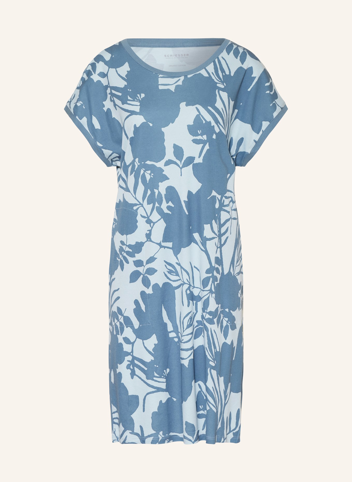 SCHIESSER Nightgown MODERN NIGHTWEAR, Color: LIGHT BLUE/ BLUE (Image 1)