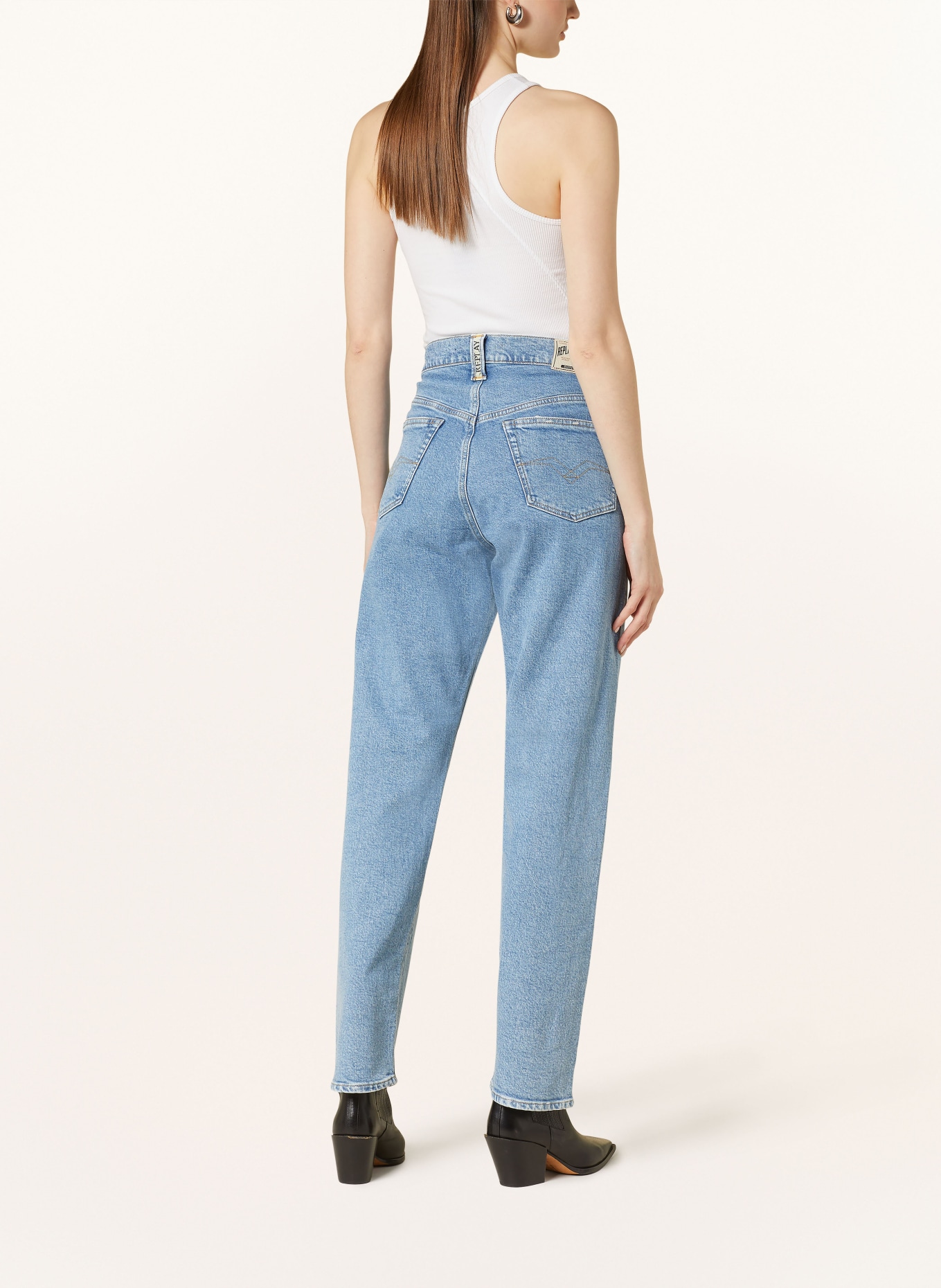 REPLAY Mom jeans, Color: 010 LIGHT BLUE (Image 3)