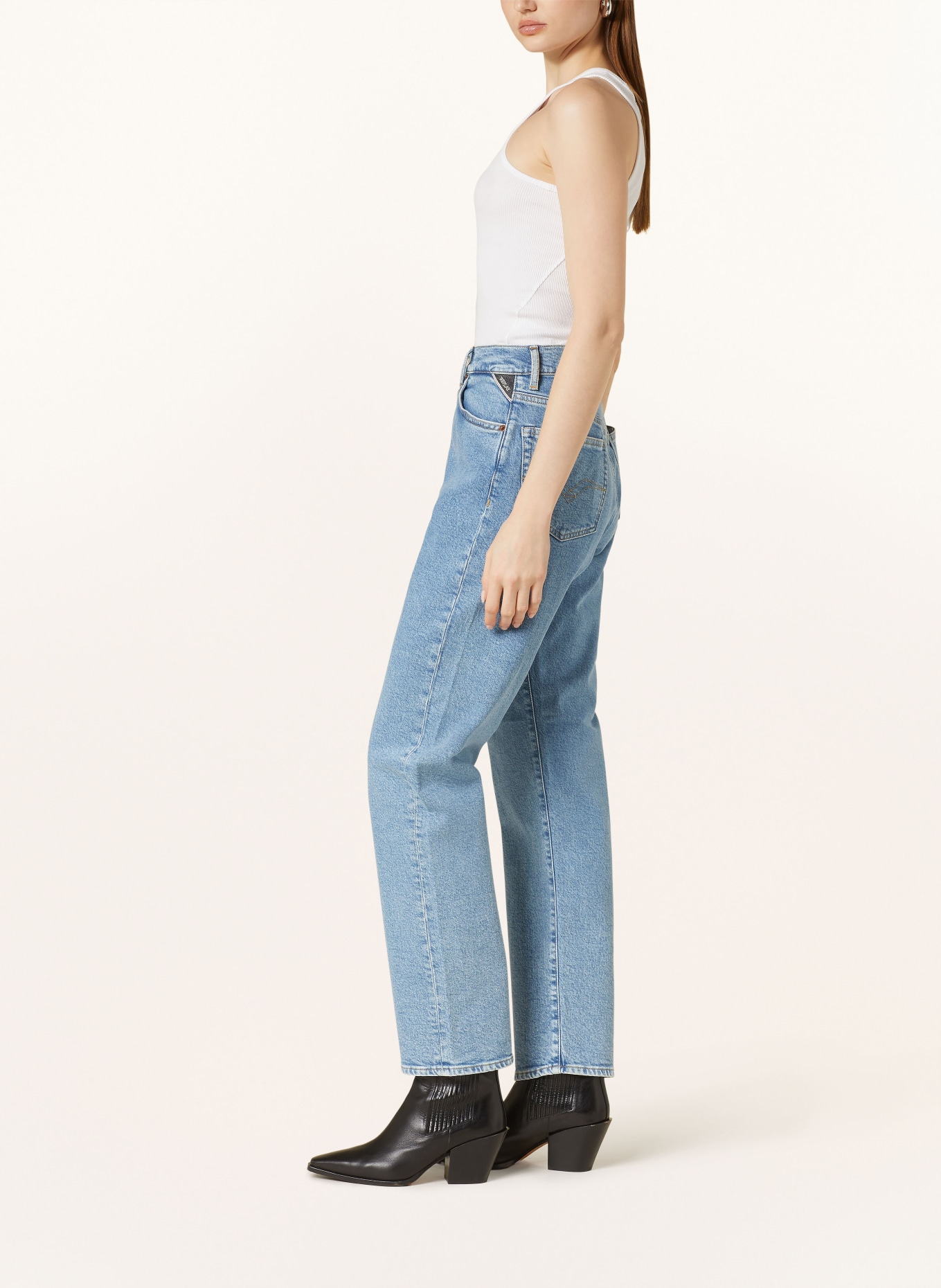 REPLAY Mom jeans, Color: 010 LIGHT BLUE (Image 4)