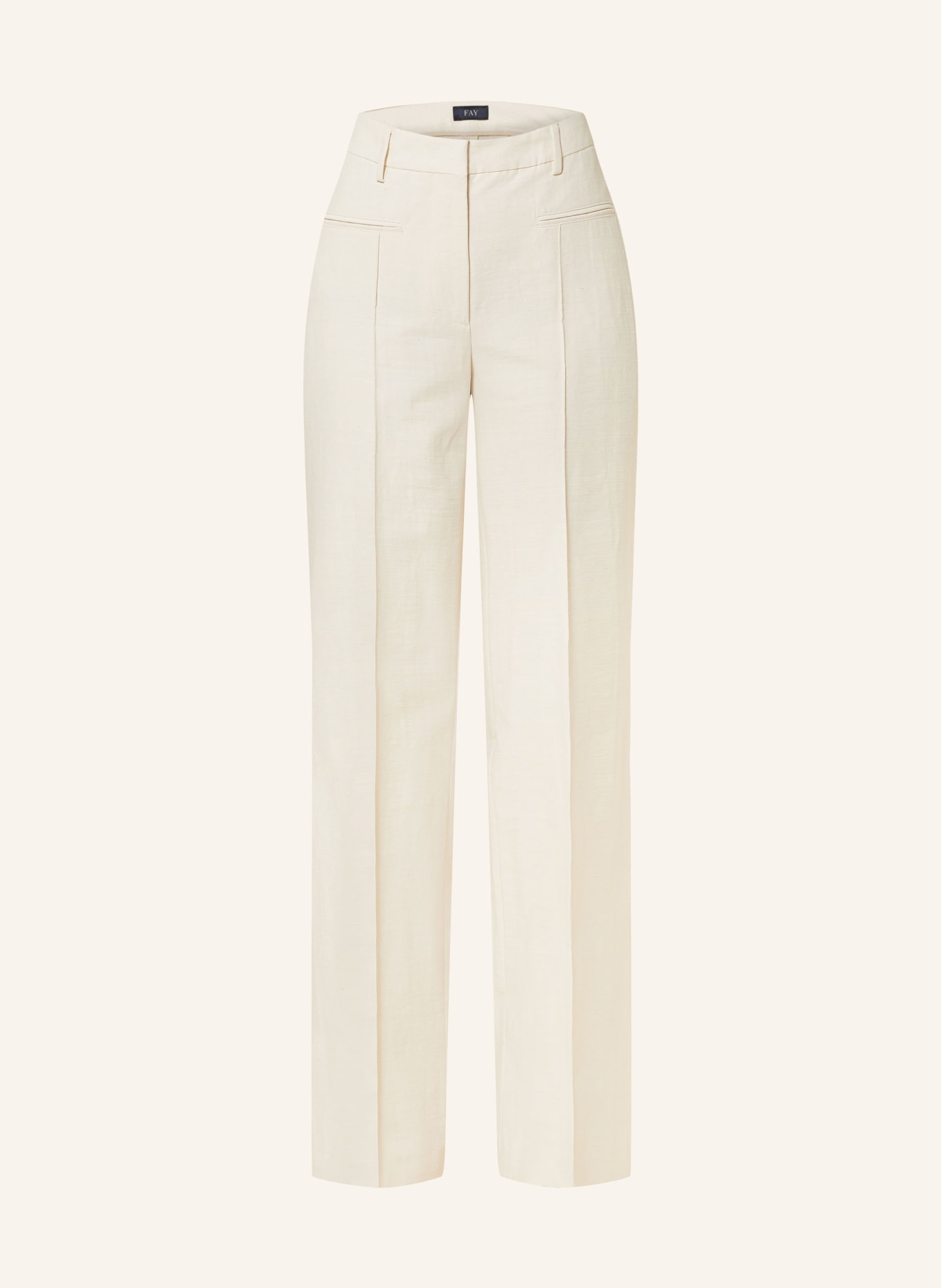 Fay Wide leg trousers, Color: CREAM (Image 1)