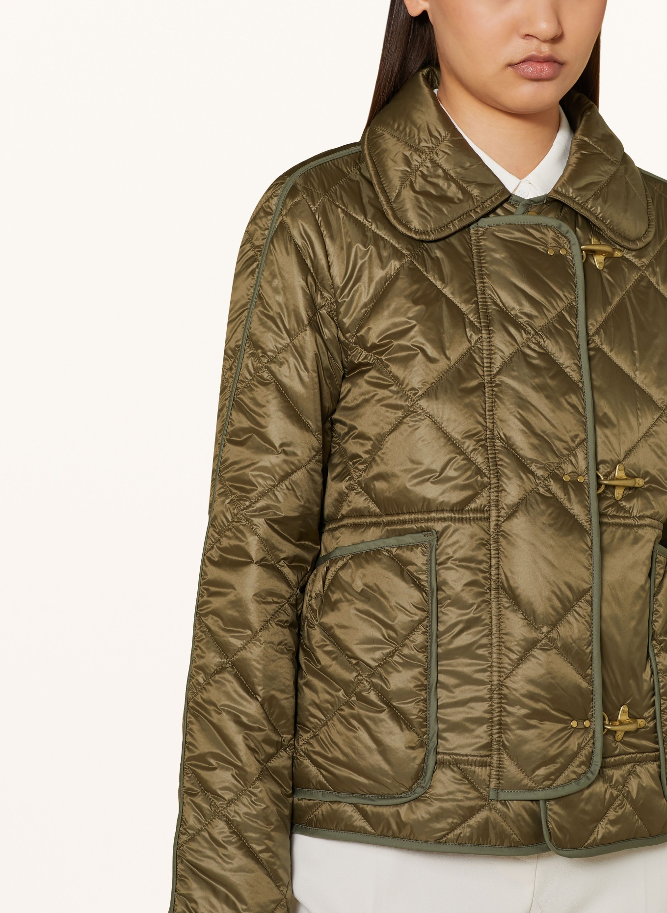 Fay Quilted jacket, Color: OLIVE (Image 4)