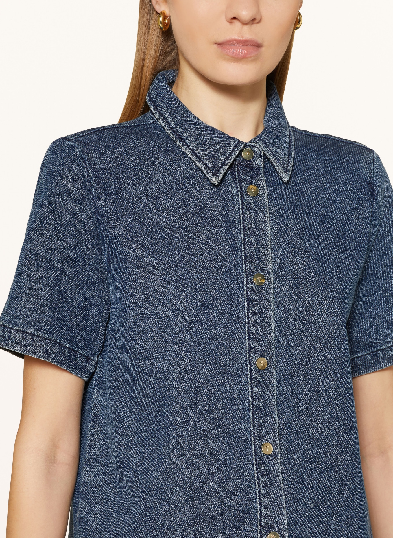 JOOP! Denim blouse, Color: DARK BLUE (Image 4)