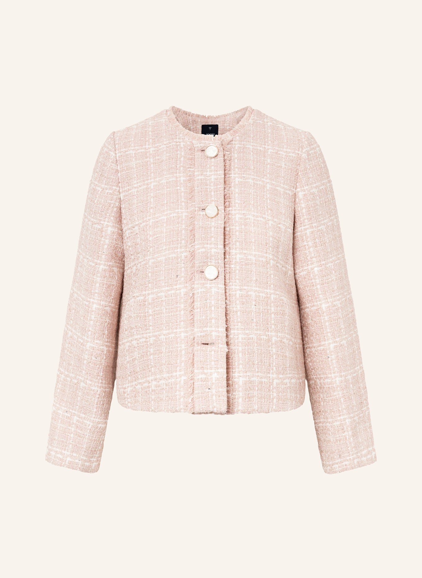 JOOP! Tweed jacket with glitter thread and sequins, Color: ROSE (Image 1)