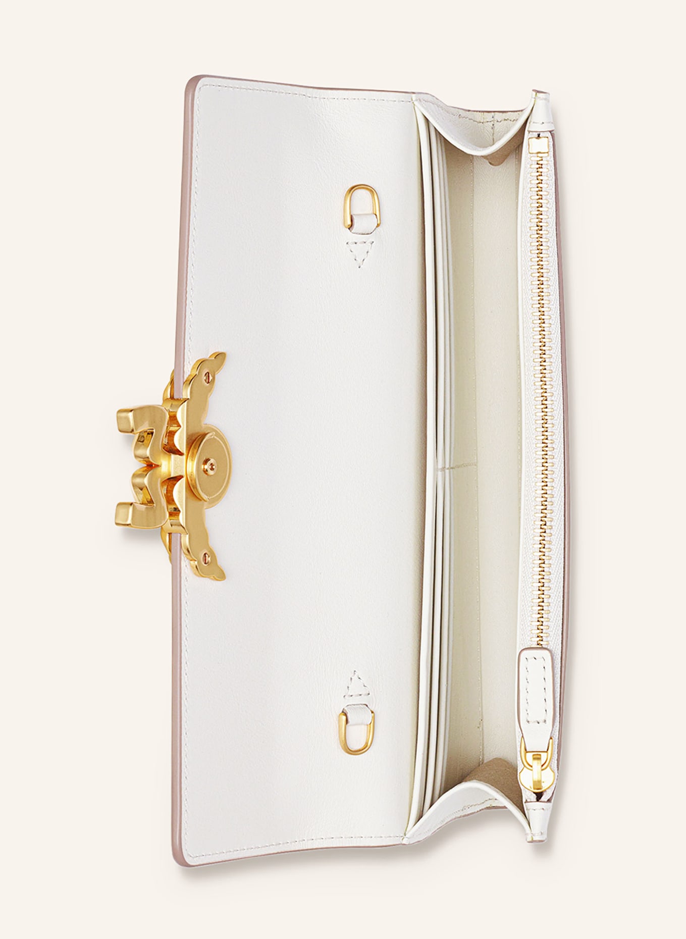 MCM Wallet HIMMEL LARGE to hang around your neck, Color: WHITE (Image 3)