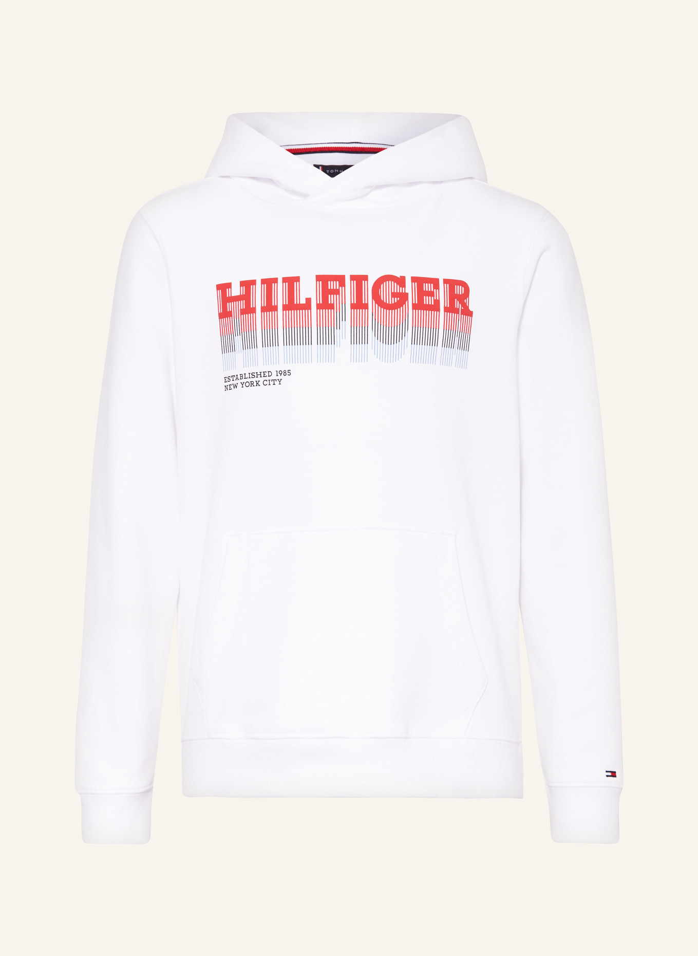 TOMMY HILFIGER Bluza z kapturem, Kolor: BIAŁY/ CZERWONY (Obrazek 1)