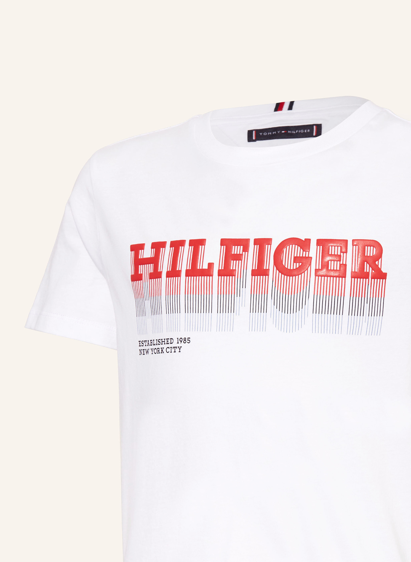 TOMMY HILFIGER T-Shirt, Farbe: WEISS/ ROT (Bild 3)