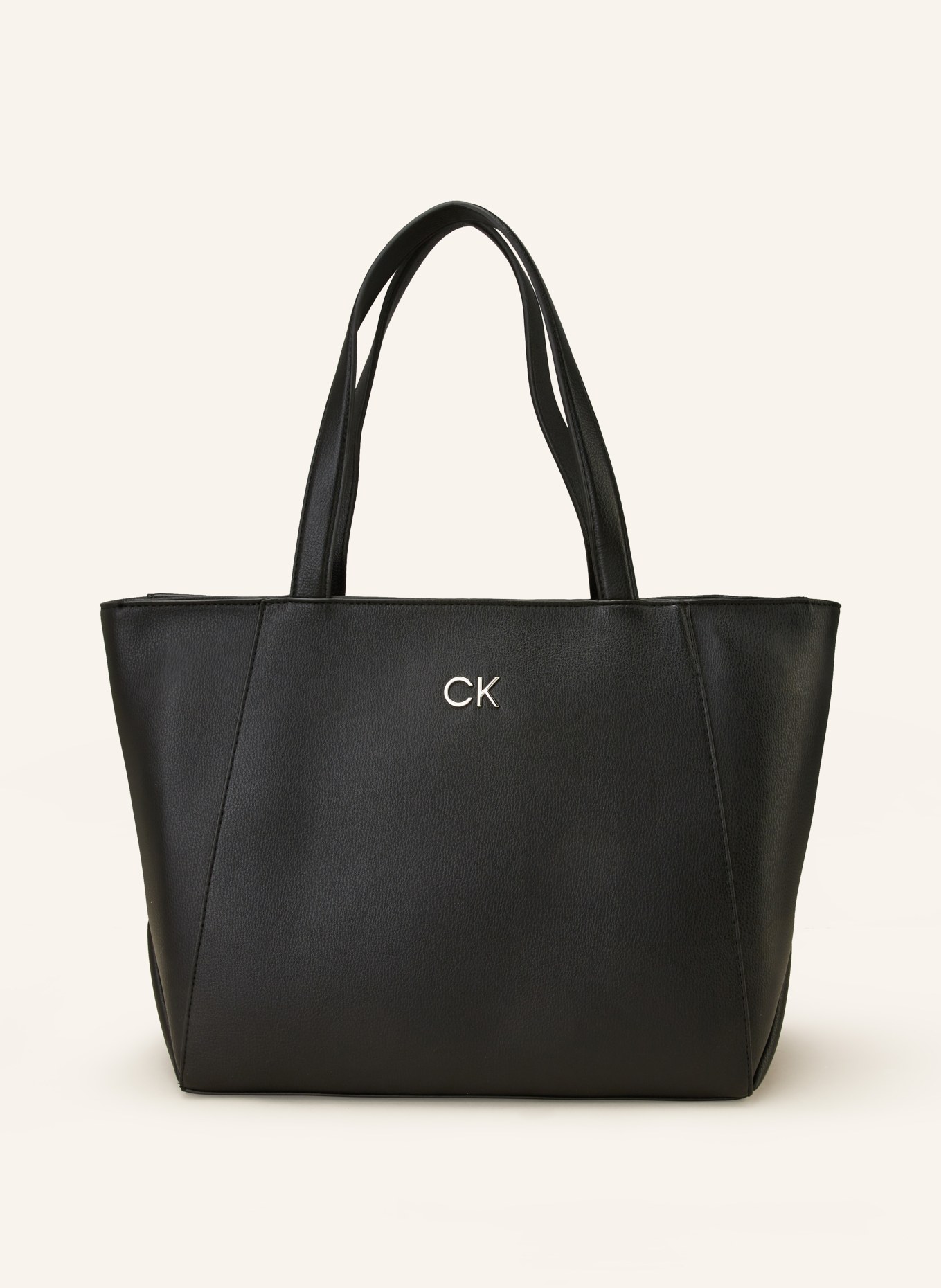 Calvin Klein Torba shopper MEDIUM z kieszenią na laptop, Kolor: CZARNY (Obrazek 1)