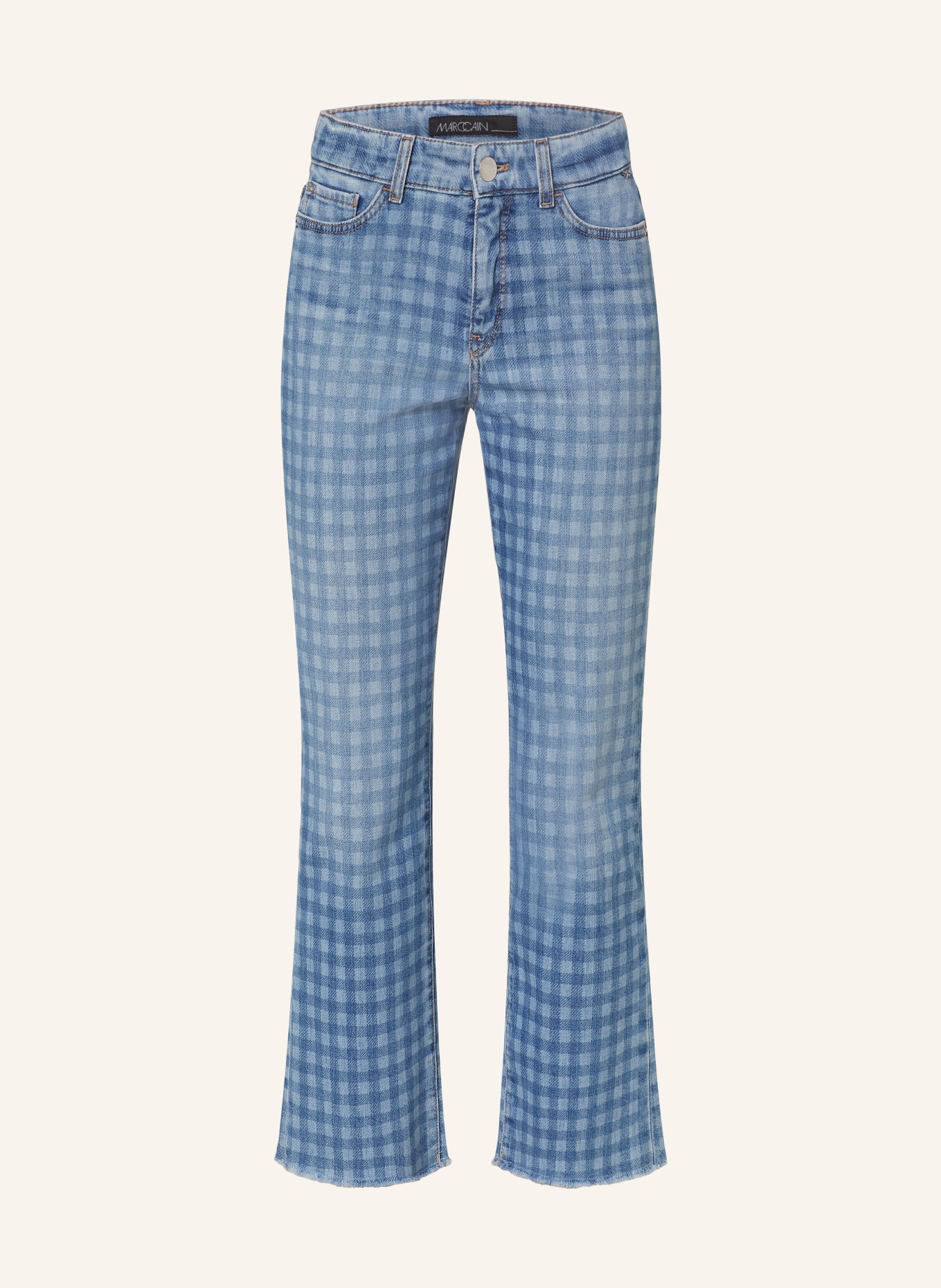 MARC CAIN Flared Jeans FORLI, Farbe: 353 blue denim (Bild 1)
