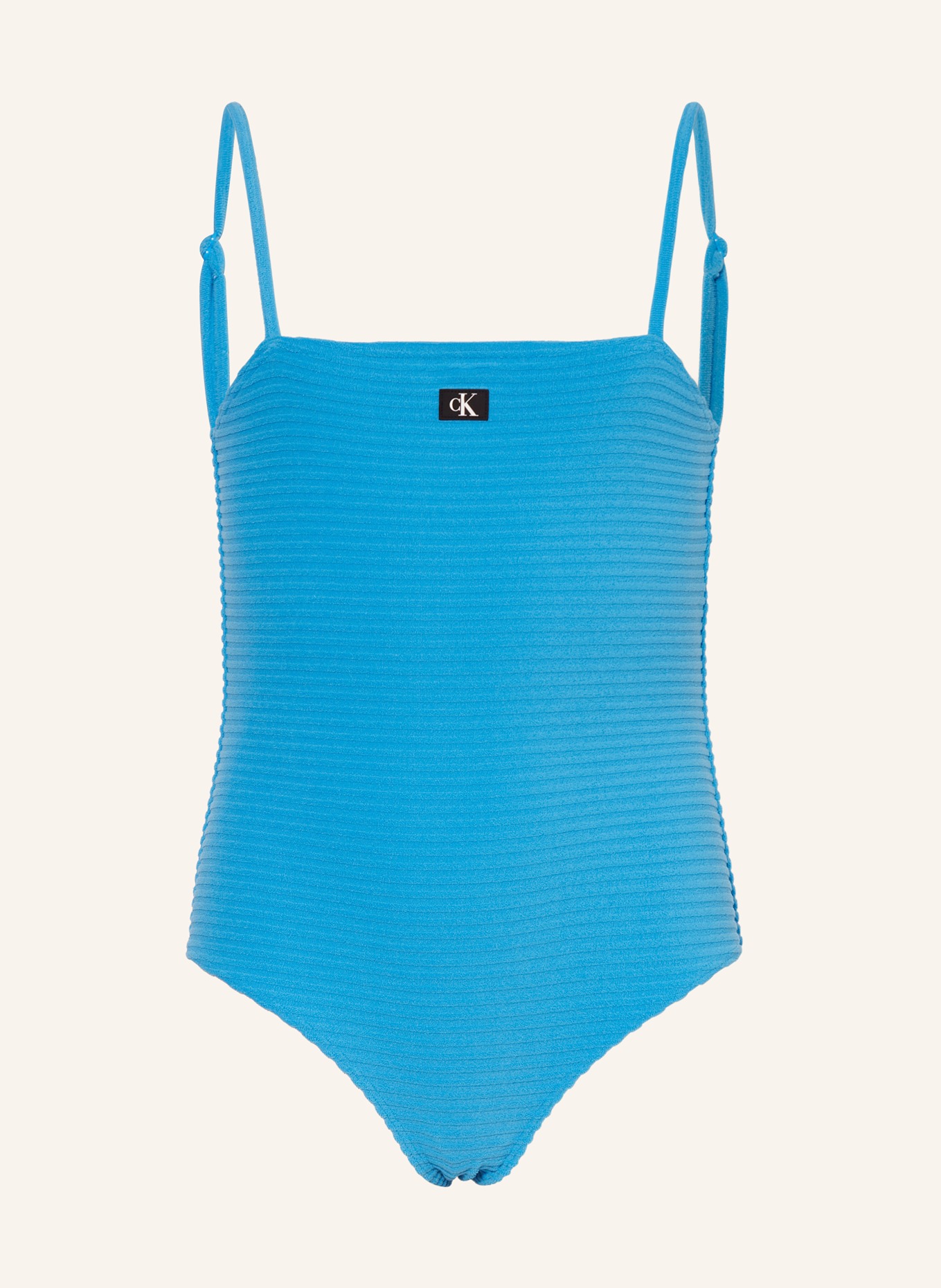 Calvin Klein Frottee-Badeanzug, Farbe: BLAU (Bild 1)
