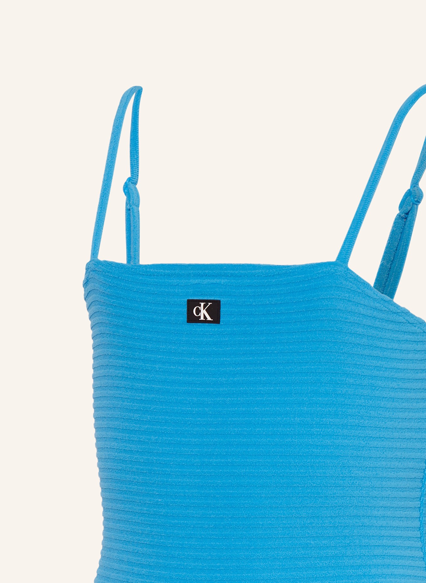 Calvin Klein Frottee-Badeanzug, Farbe: BLAU (Bild 3)