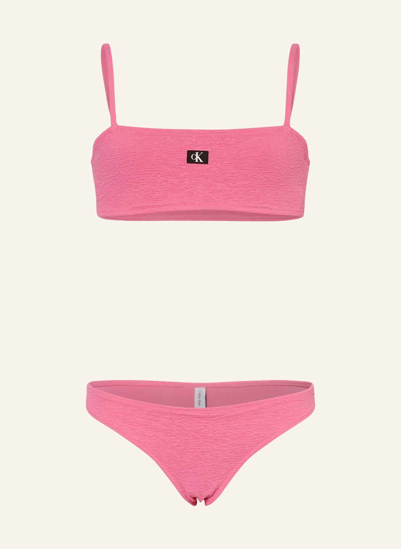 Calvin Klein Bikini bandeau, Kolor: MOCNORÓŻOWY (Obrazek 1)