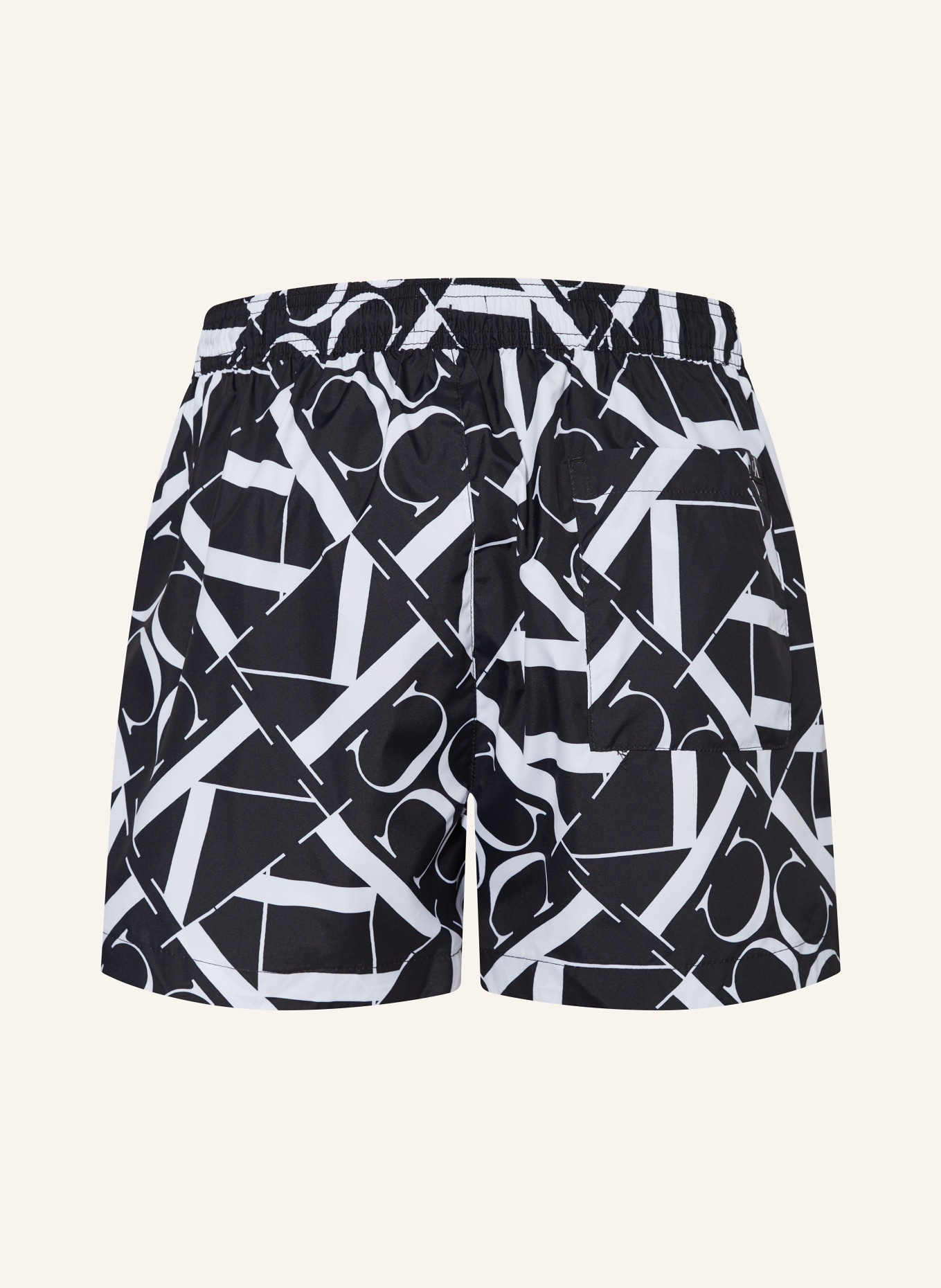 Calvin Klein Swim shorts CK MONOGRAM, Color: BLACK/ WHITE (Image 2)
