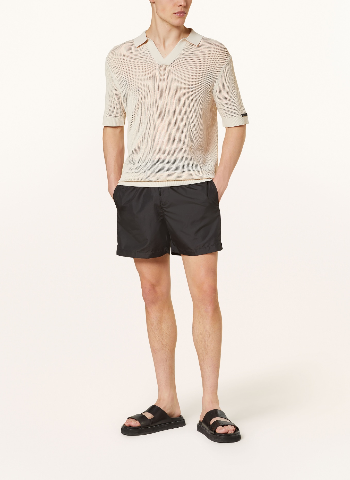 Calvin Klein Strick-Poloshirt, Farbe: BEIGE (Bild 2)