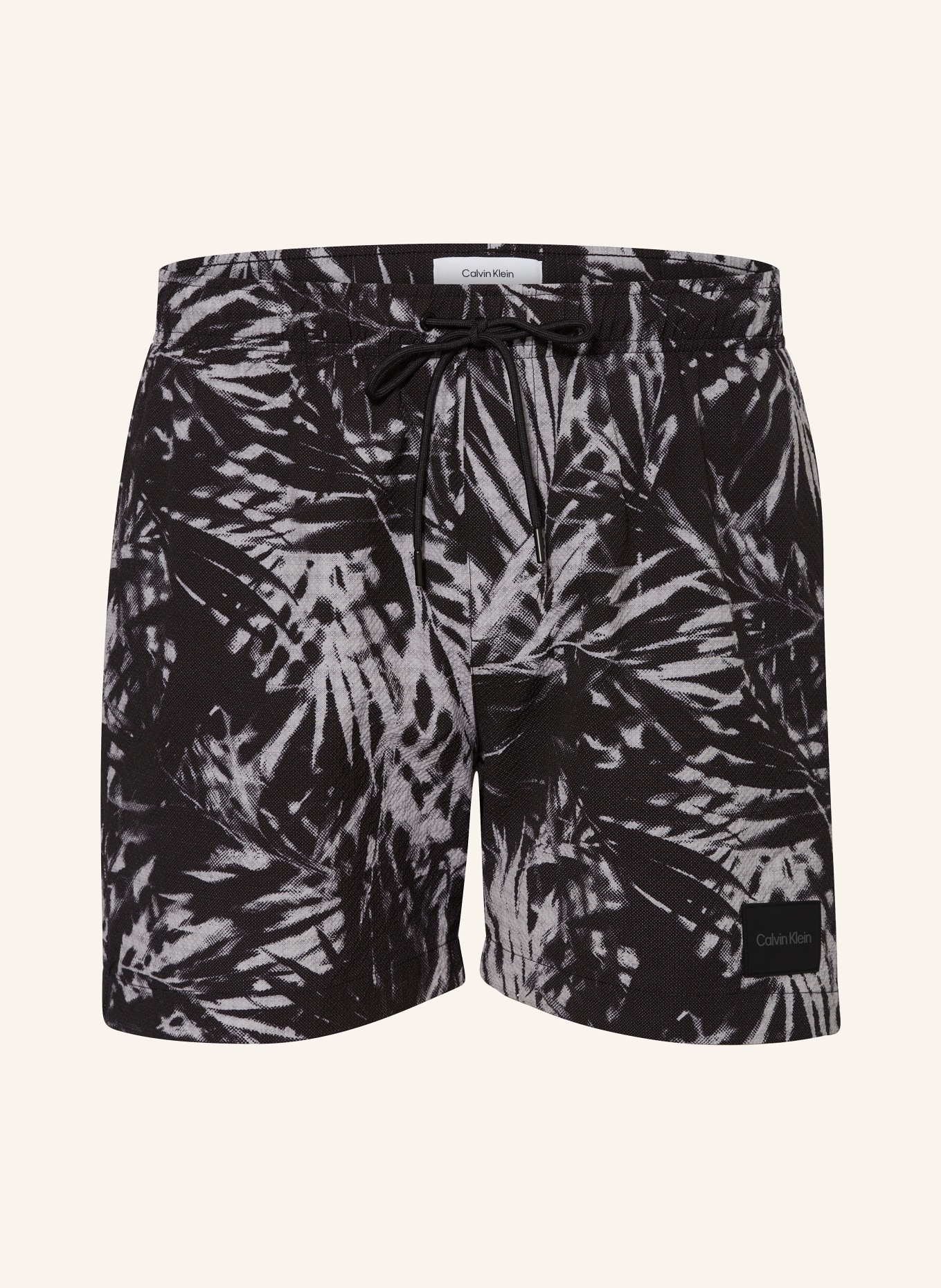 Calvin Klein Swim shorts CK PRINTS, Color: BLACK/ GRAY (Image 1)