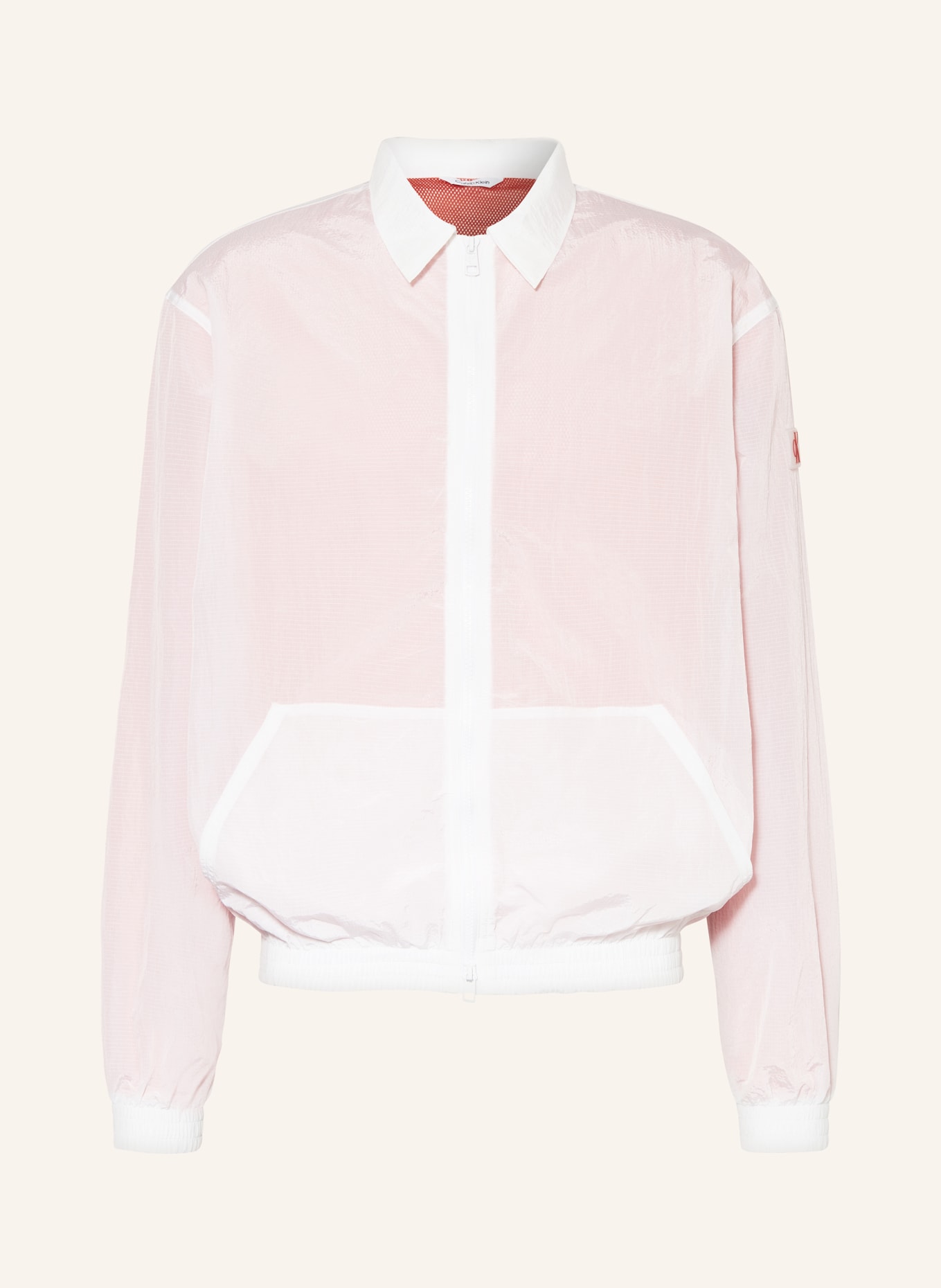 Calvin Klein Jacket, Color: WHITE/ RED (Image 1)