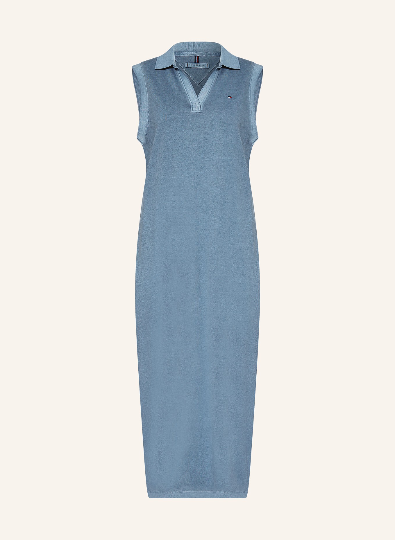 TOMMY HILFIGER Piqué polo dress, Color: BLUE GRAY (Image 1)