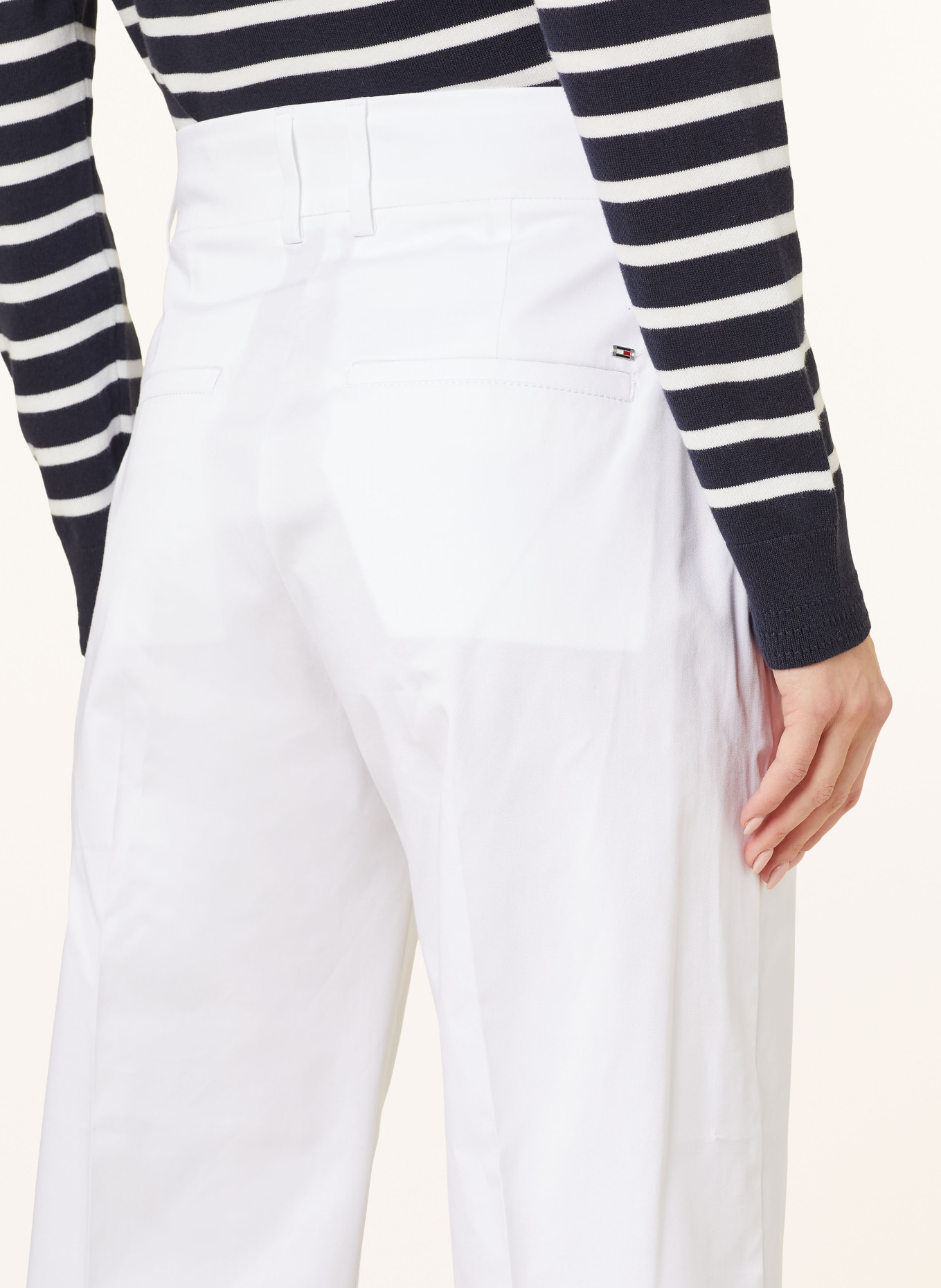 TOMMY HILFIGER 7/8 pants, Color: WHITE (Image 5)