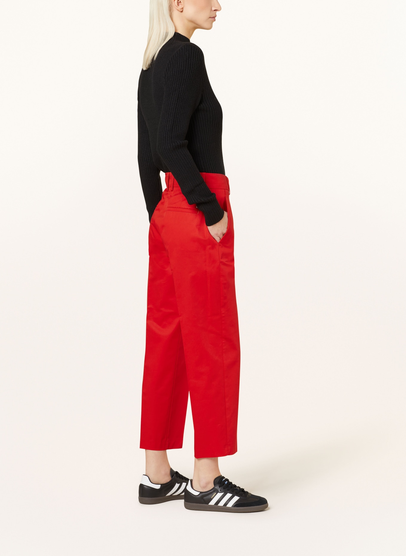 TOMMY HILFIGER 7/8 pants, Color: RED (Image 4)