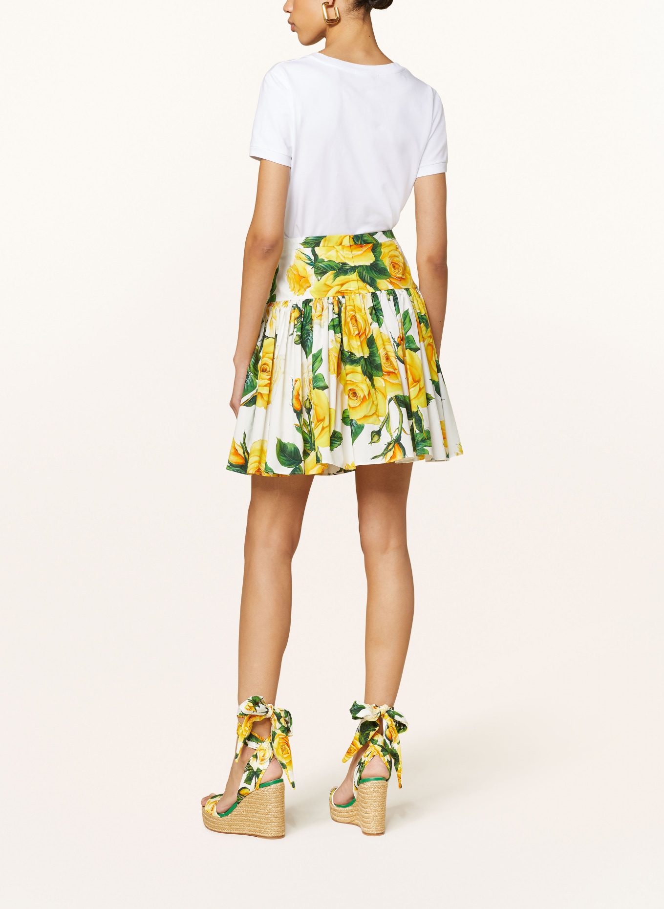 DOLCE & GABBANA Skirt, Color: WHITE/ GREEN/ YELLOW (Image 3)