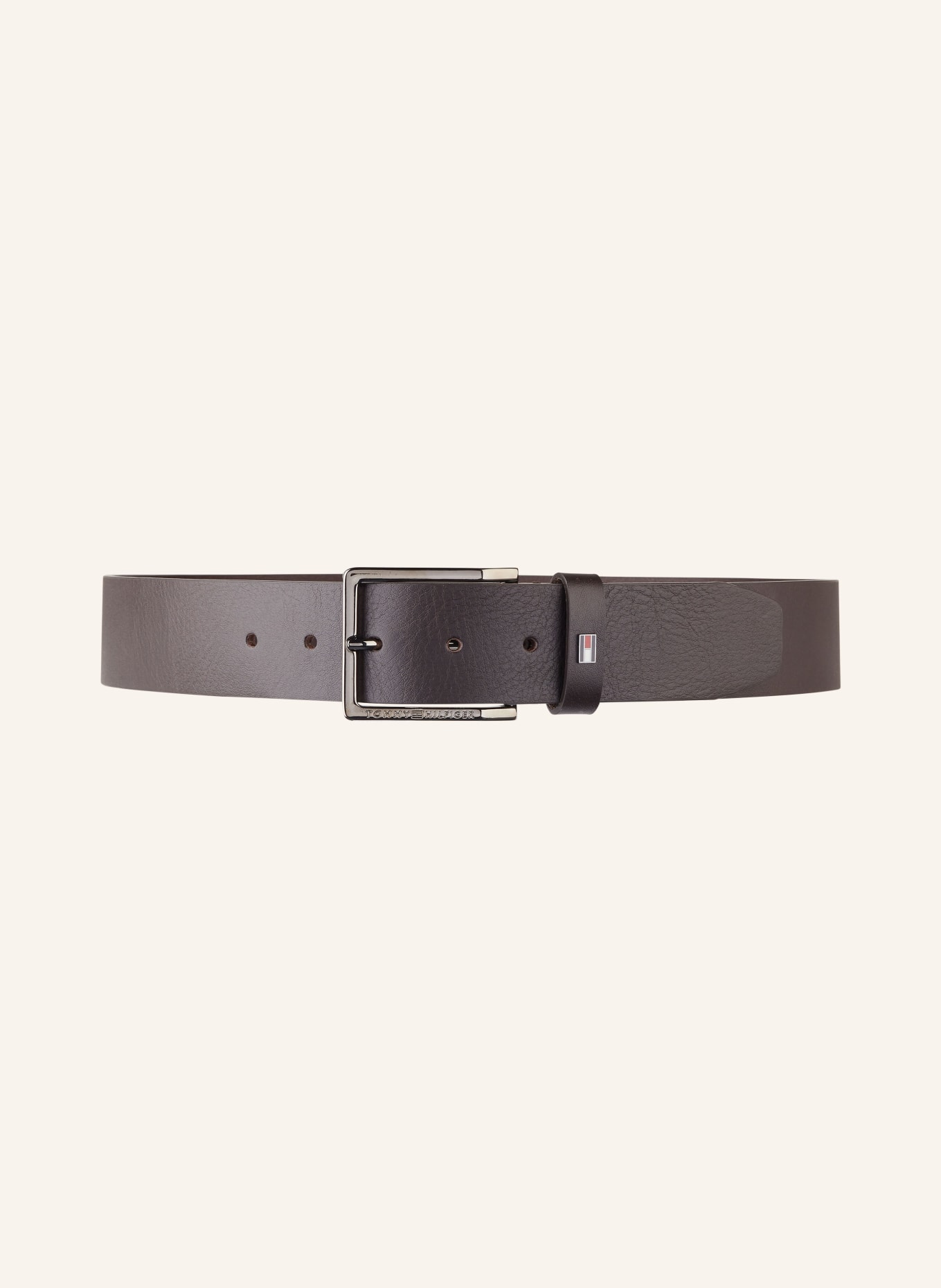 TOMMY HILFIGER Leather belt OLIVER, Color: DARK BROWN (Image 2)