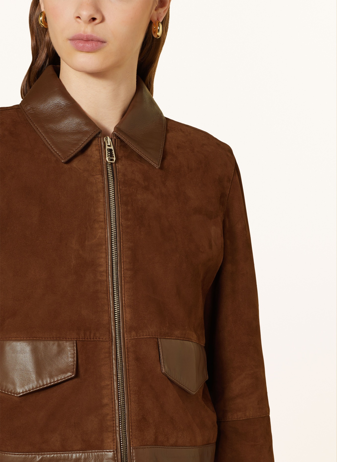 JOOP! Leather jacket, Color: BROWN (Image 4)