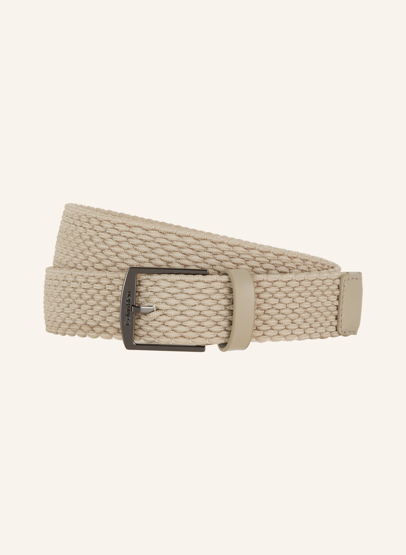 Calvin Klein Braided belt, Color: BEIGE (Image 1)