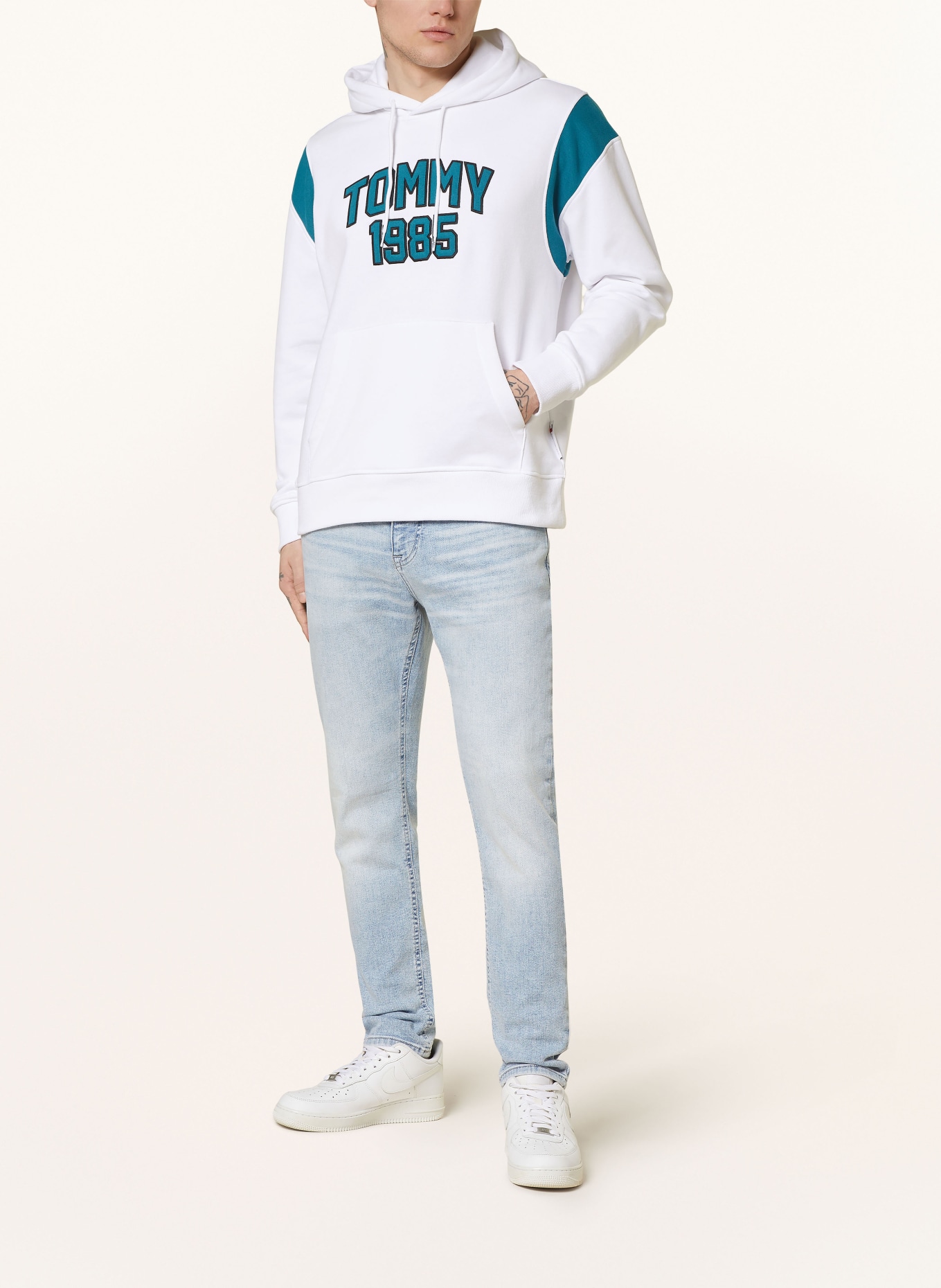 TOMMY JEANS Hoodie, Color: WHITE (Image 2)