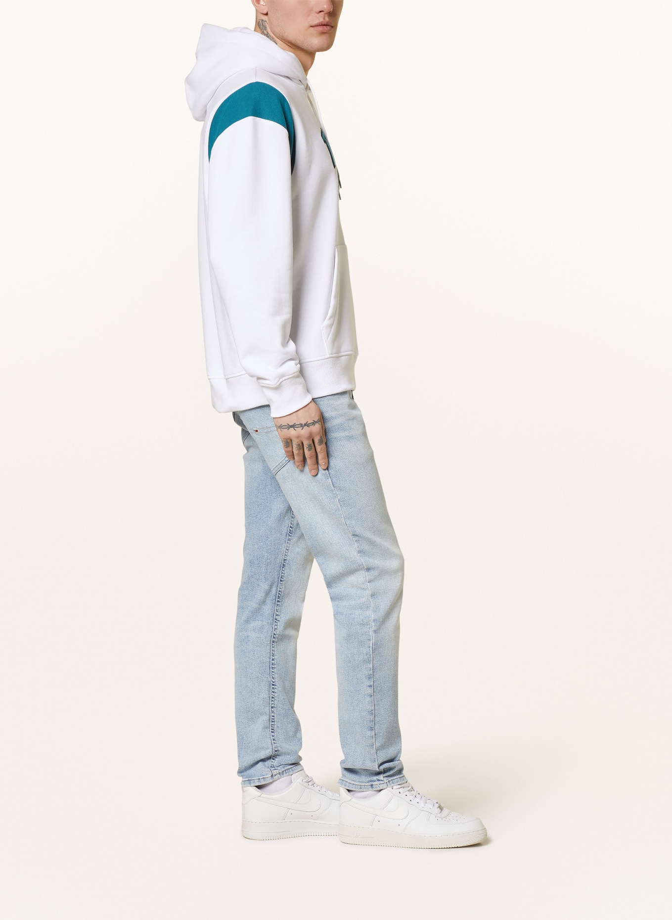 TOMMY JEANS Hoodie, Color: WHITE (Image 4)