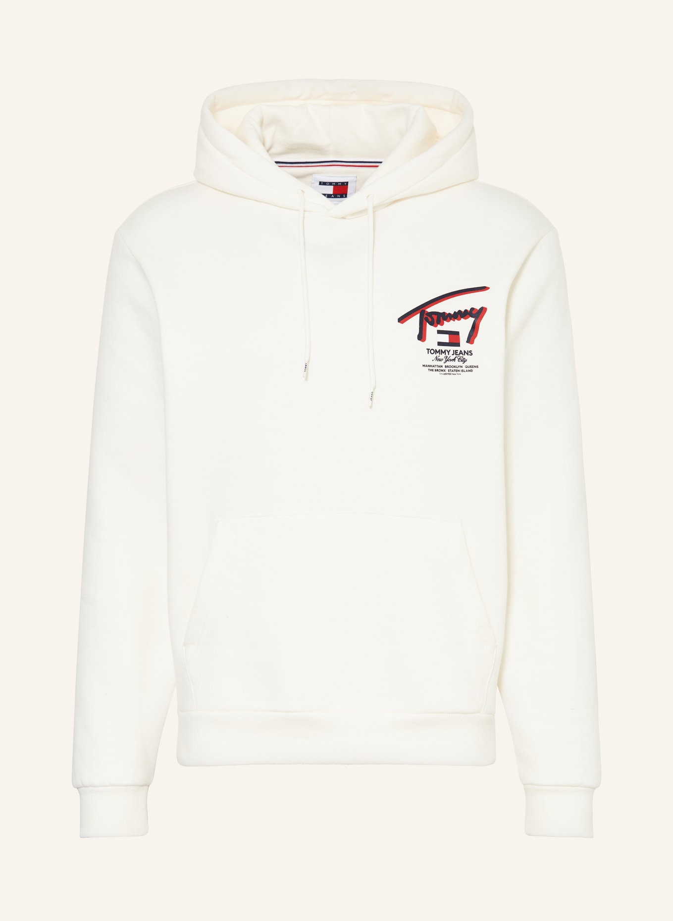 TOMMY JEANS Hoodie: WEISS