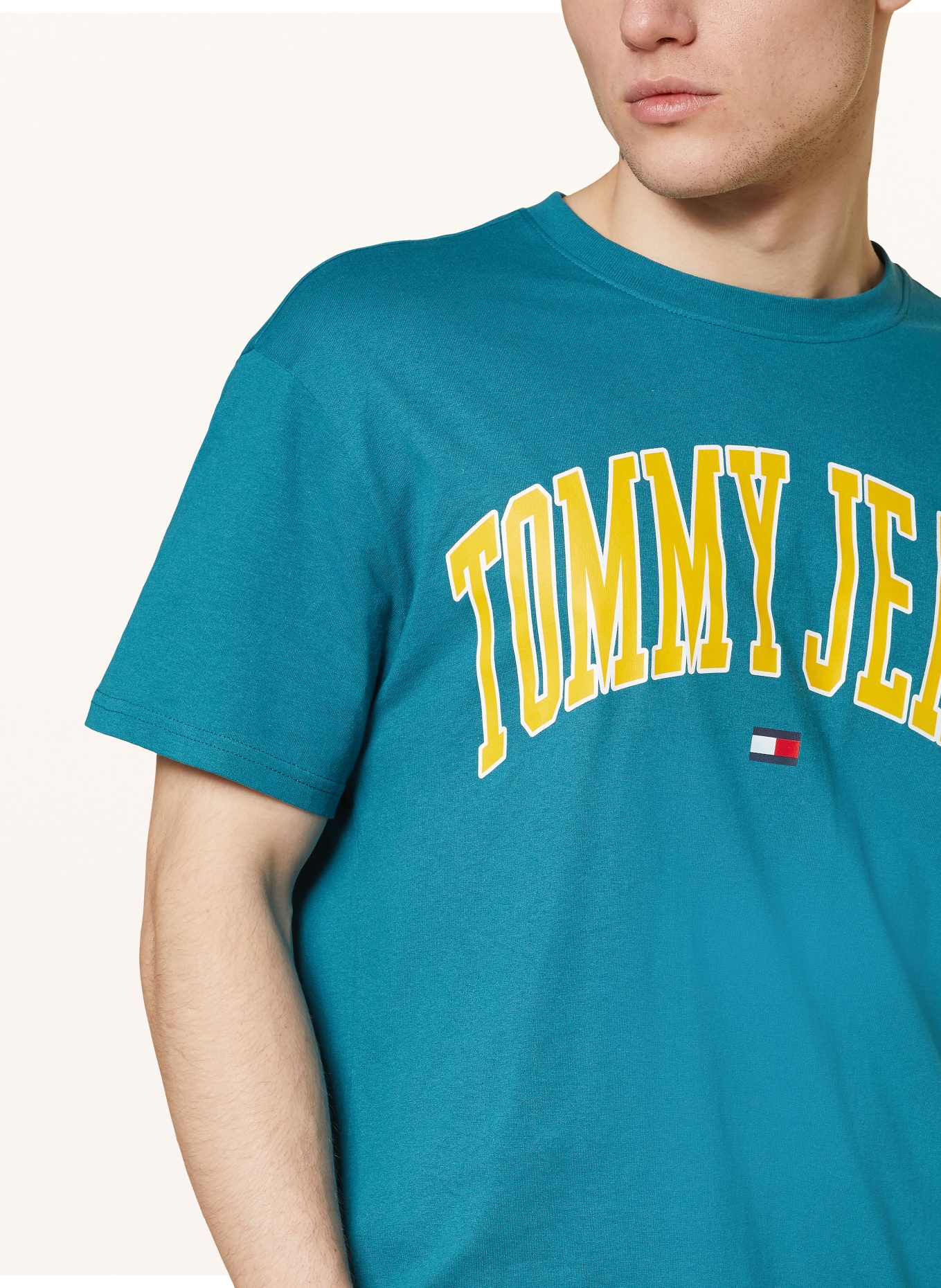 TOMMY JEANS T-shirt, Kolor: PETROL (Obrazek 4)