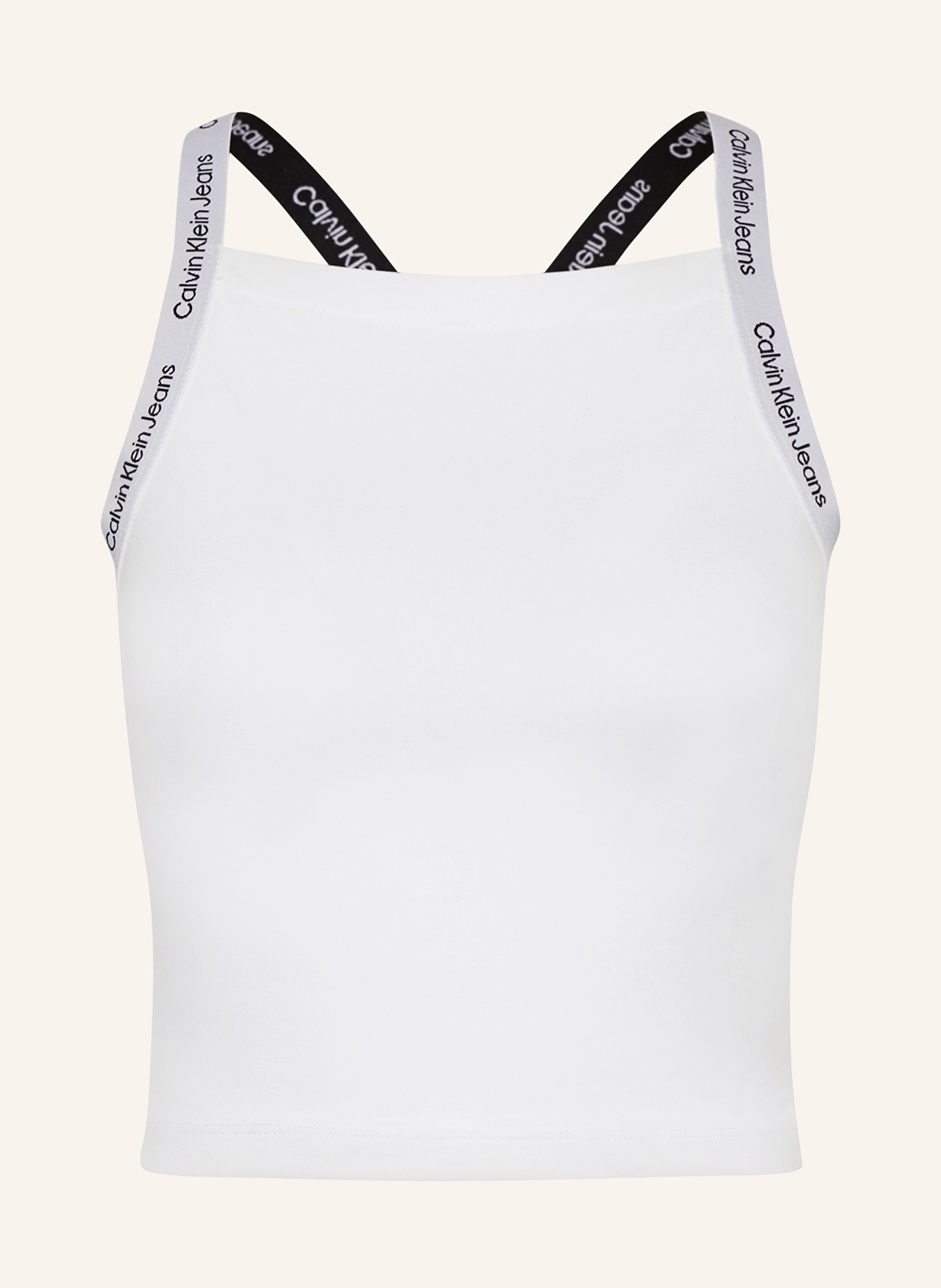 Calvin Klein Jeans Cropped top, Color: WHITE (Image 1)