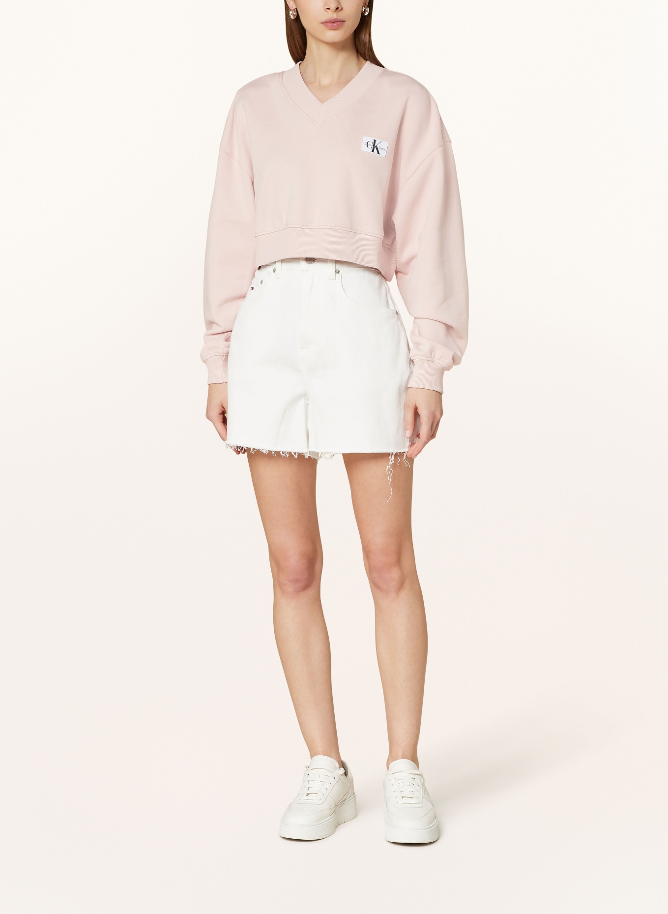 Calvin Klein Jeans Cropped-Sweatshirt, Farbe: ALTROSA (Bild 2)