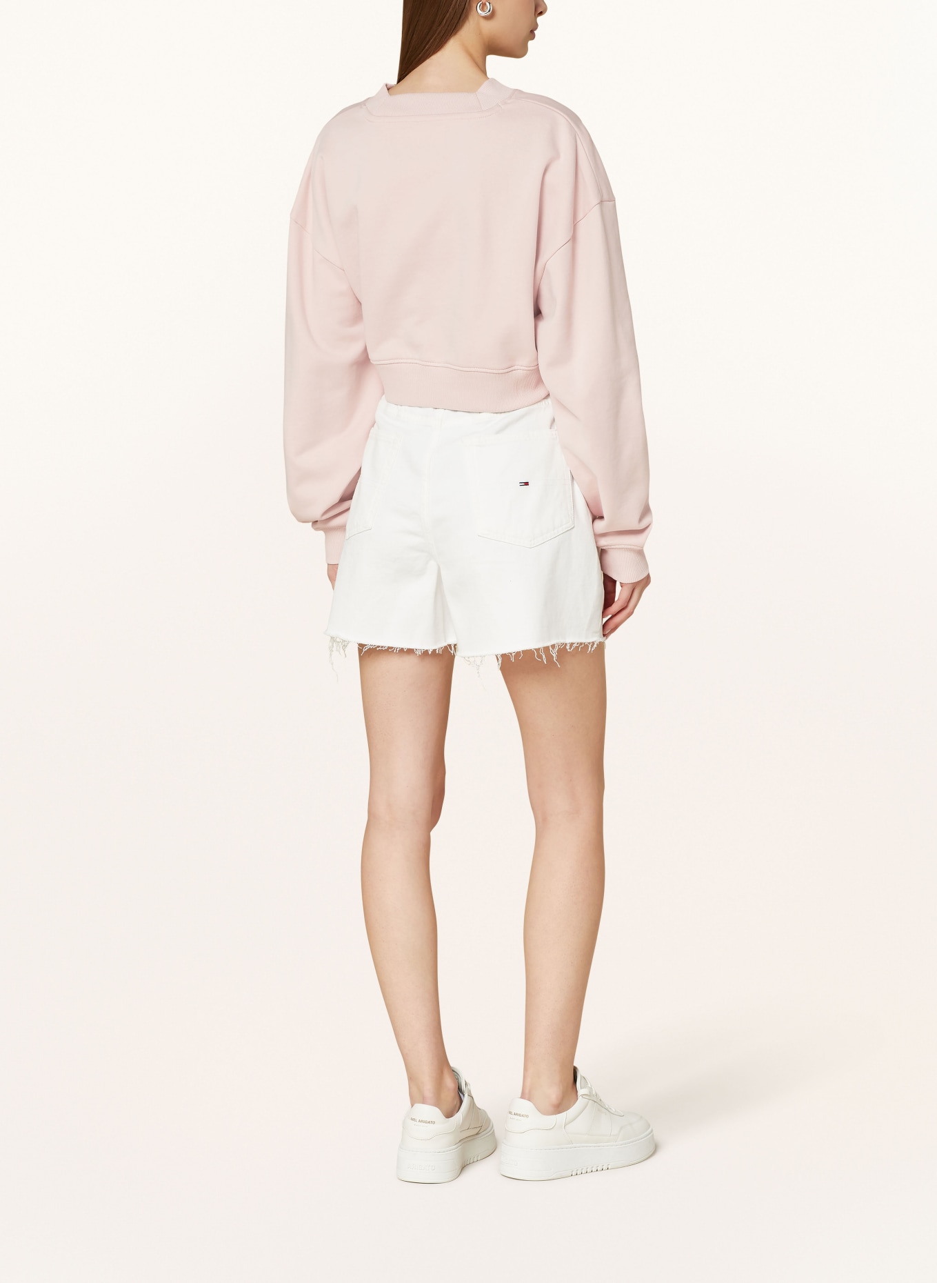 Calvin Klein Jeans Cropped mikina, Barva: STARORŮŽOVÁ (Obrázek 3)