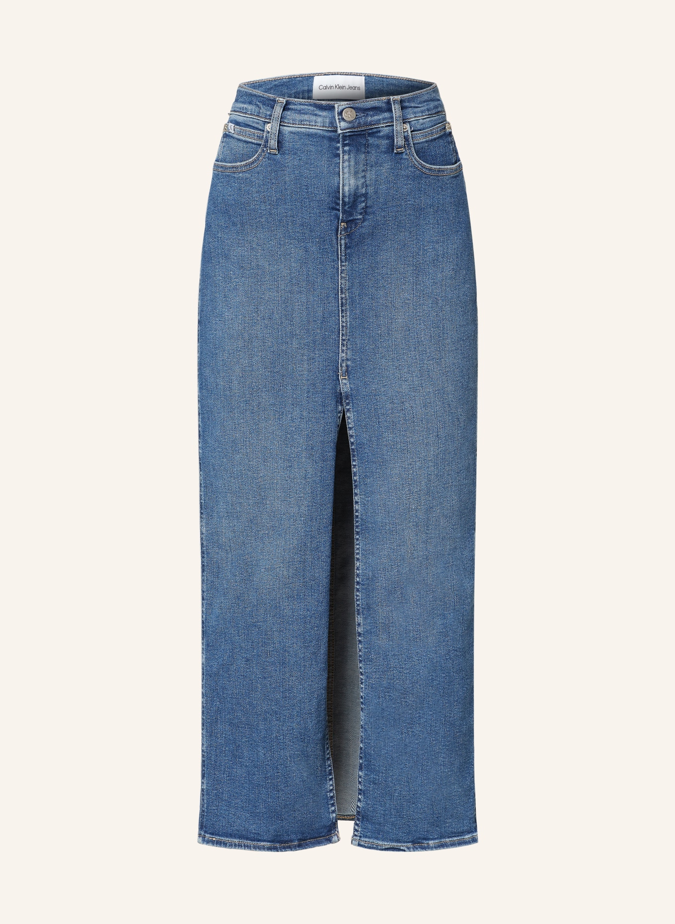 Calvin Klein Jeans Spódnica jeansowa, Kolor: NIEBIESKI (Obrazek 1)
