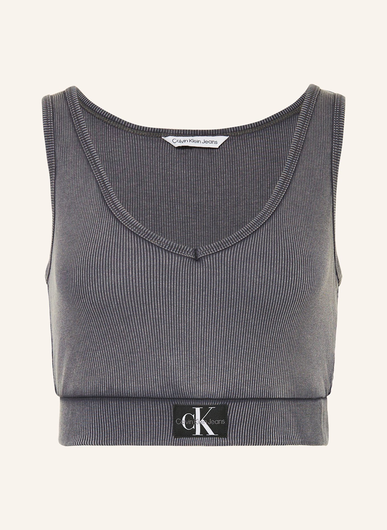 Calvin Klein Jeans Cropped top, Color: GRAY (Image 1)