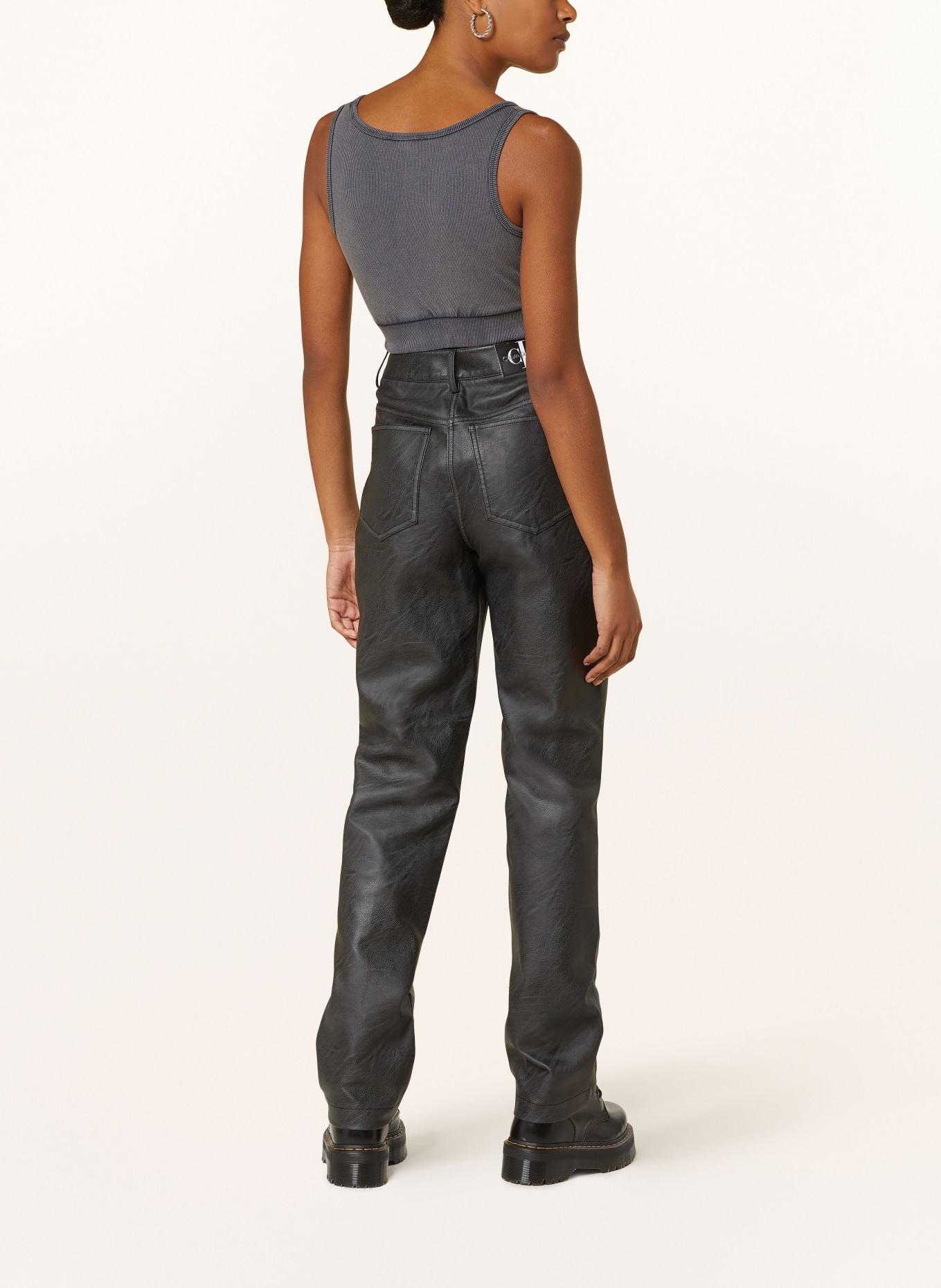 Calvin Klein Jeans Cropped-Top, Farbe: GRAU (Bild 3)