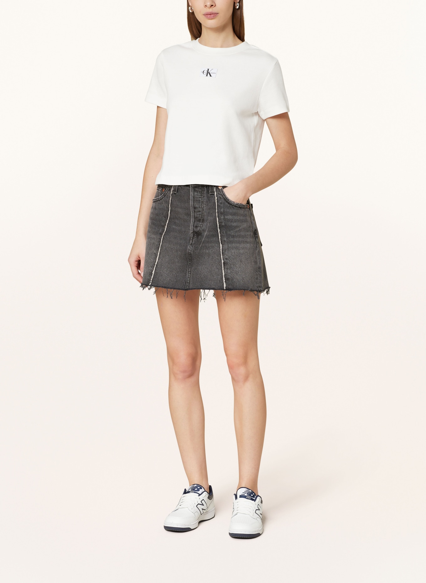 Calvin Klein Jeans T-shirt, Kolor: KREMOWY (Obrazek 2)