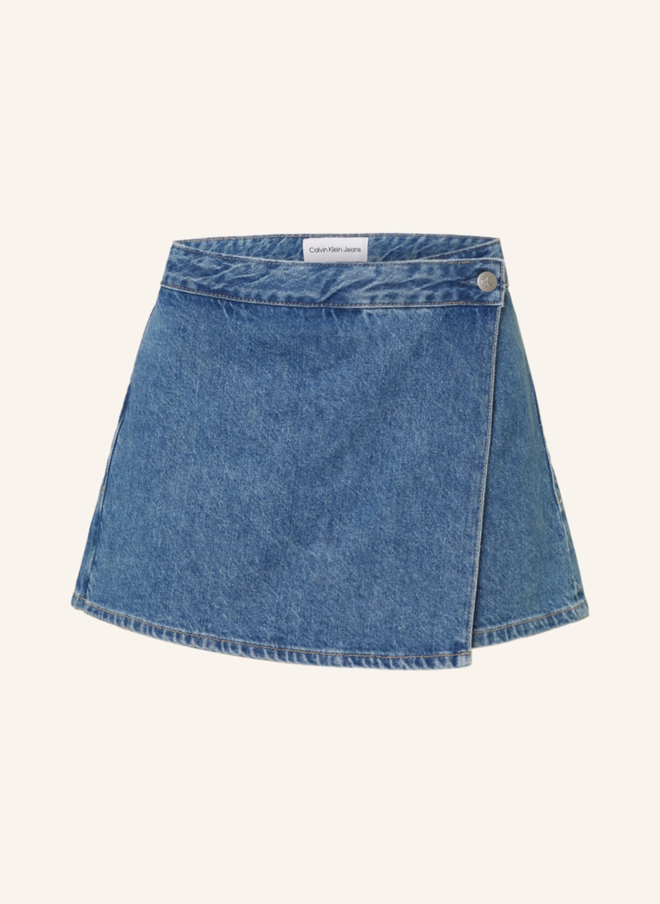 Calvin Klein Jeans Džínová sukně se šortkami, Barva: 1A4 DENIM MEDIUM (Obrázek 1)