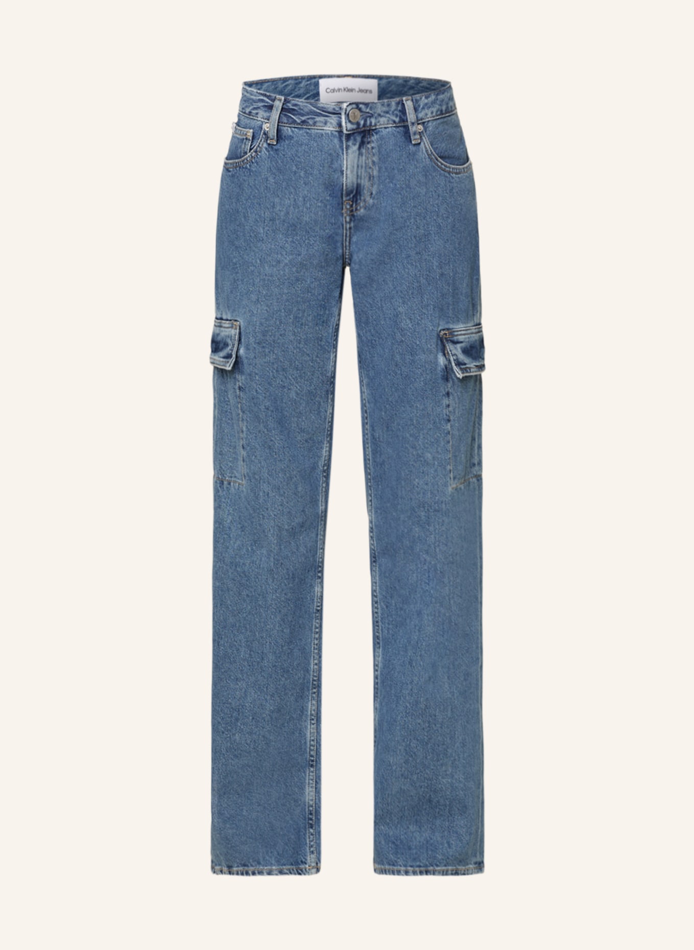 Calvin Klein Jeans Jeansy bojówki, Kolor: 1A4 DENIM MEDIUM (Obrazek 1)