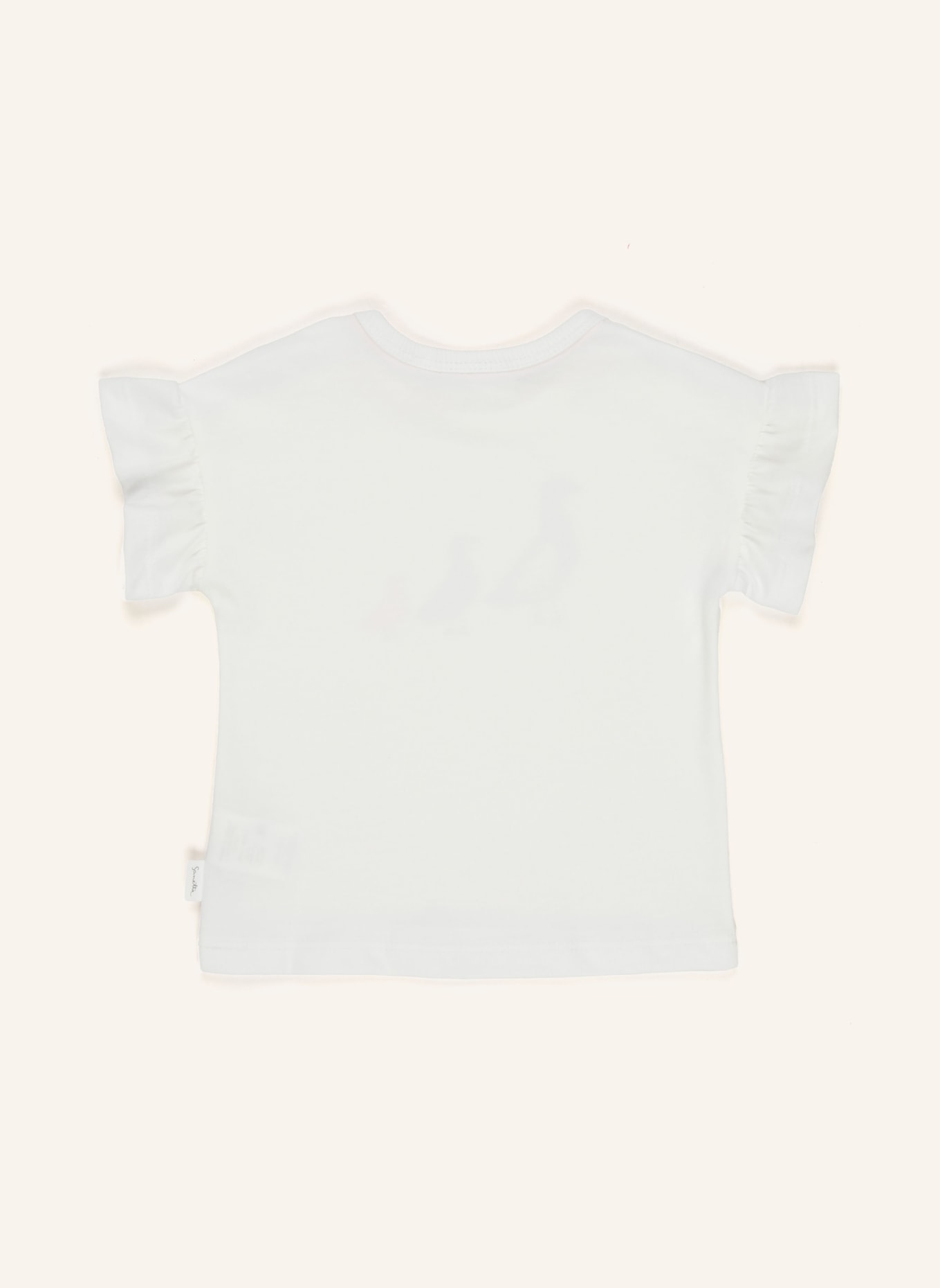 Sanetta PURE T-Shirt VOGEL FAMILIE, Farbe: WEISS/ ROSA/ BLAUGRAU (Bild 2)