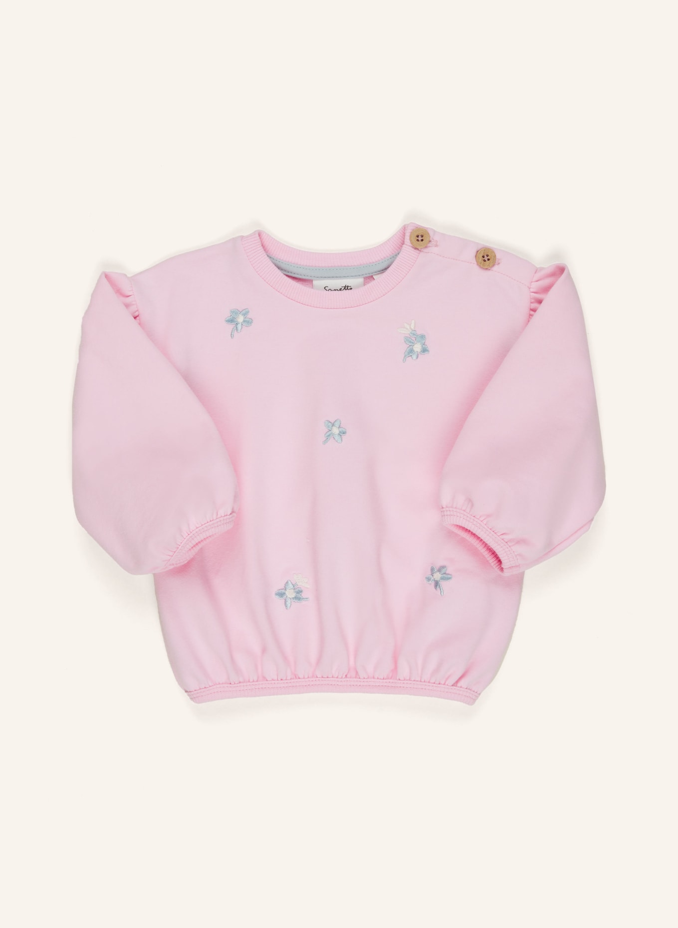Sanetta PURE Sweatshirt, Farbe: ROSA/ HELLBLAU/ CREME (Bild 1)