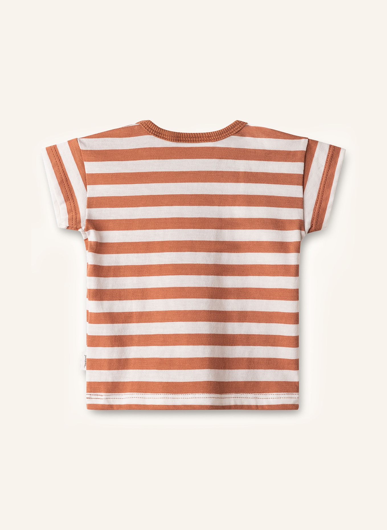 Sanetta PURE T-Shirt, Farbe: WEISS/ BRAUN (Bild 2)