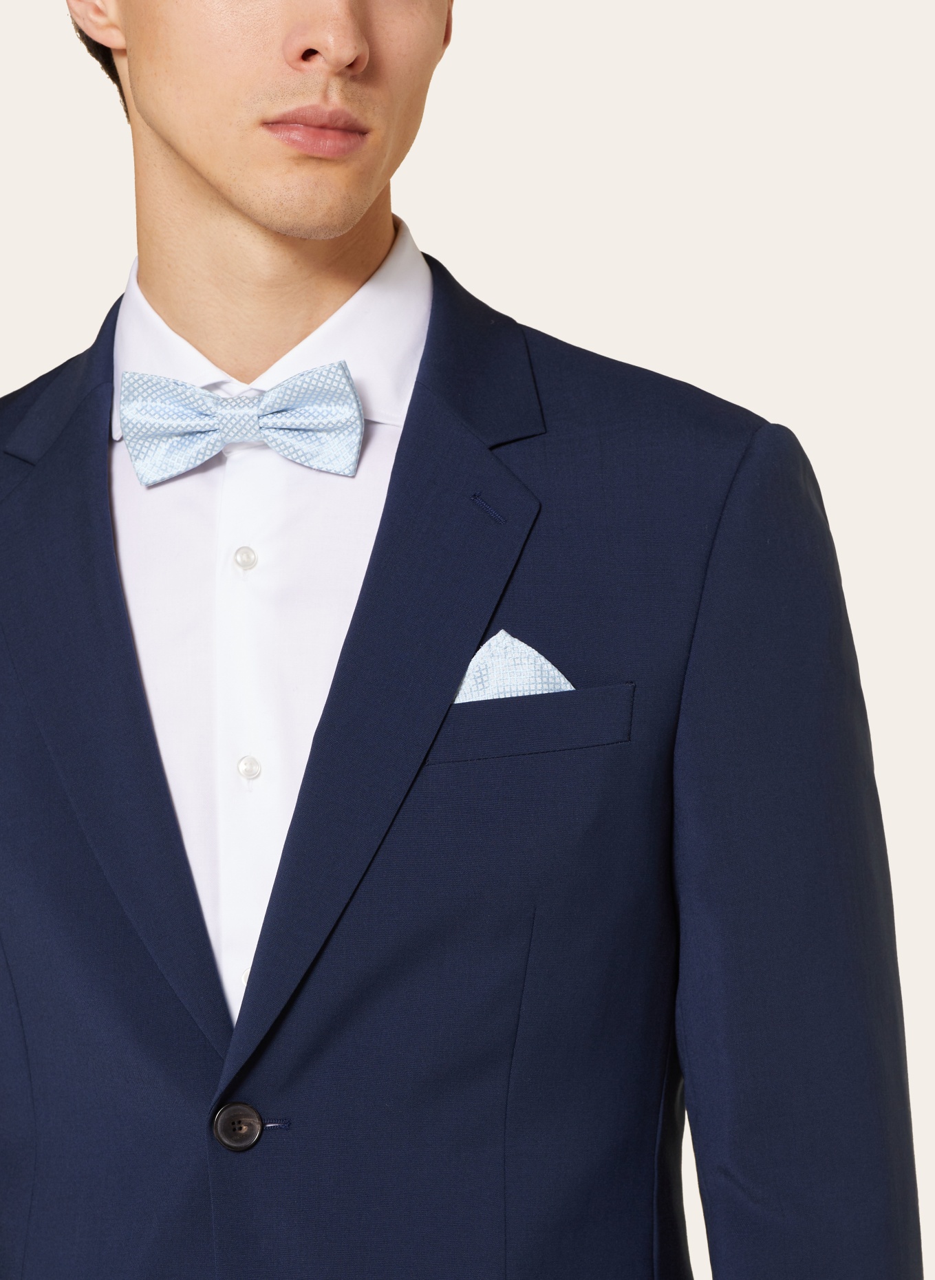 PAUL Zestaw: mucha z poszetką: JASNONIEBIESKI