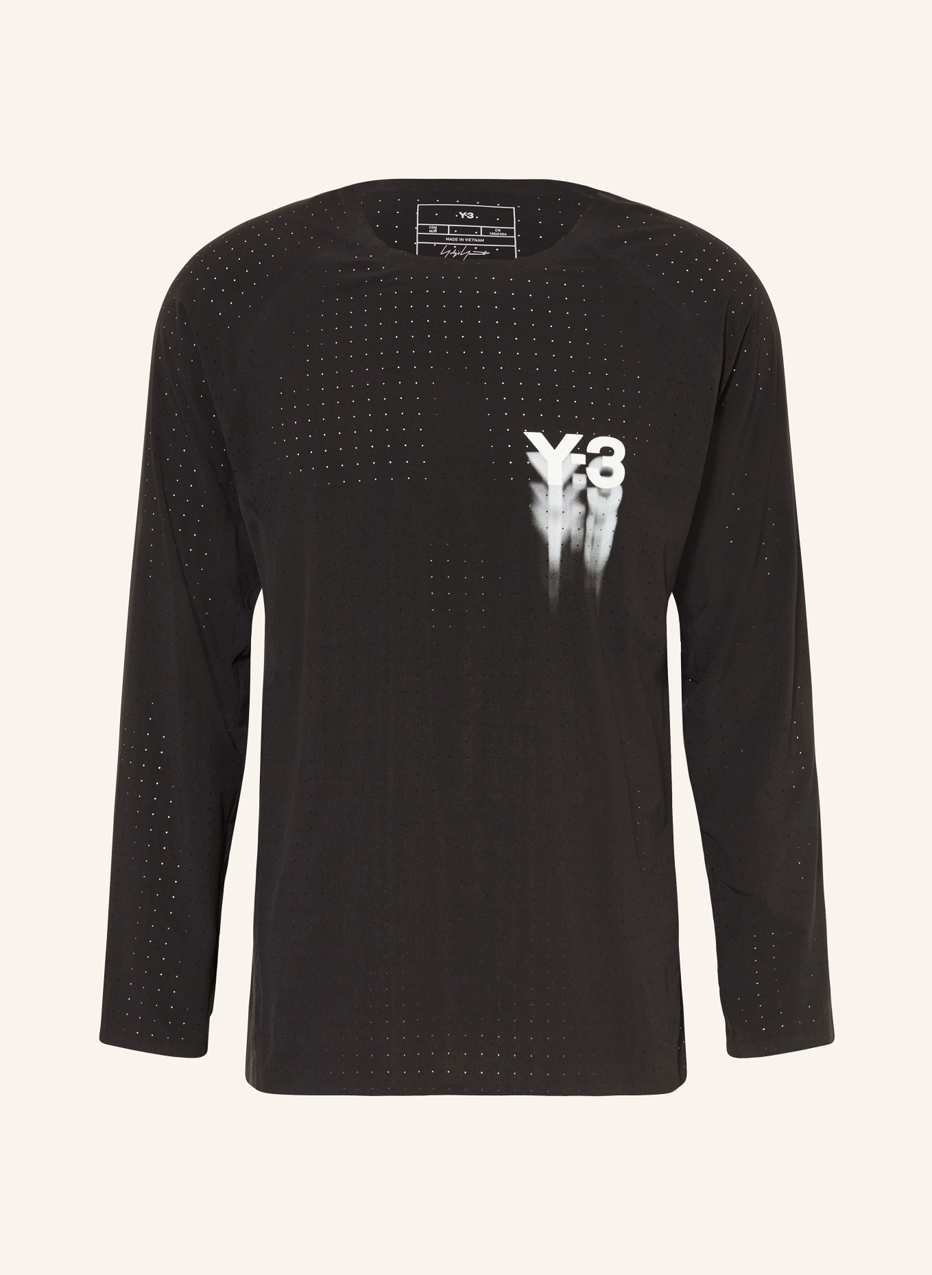 Y-3 Running shirt, Color: BLACK/ WHITE (Image 1)