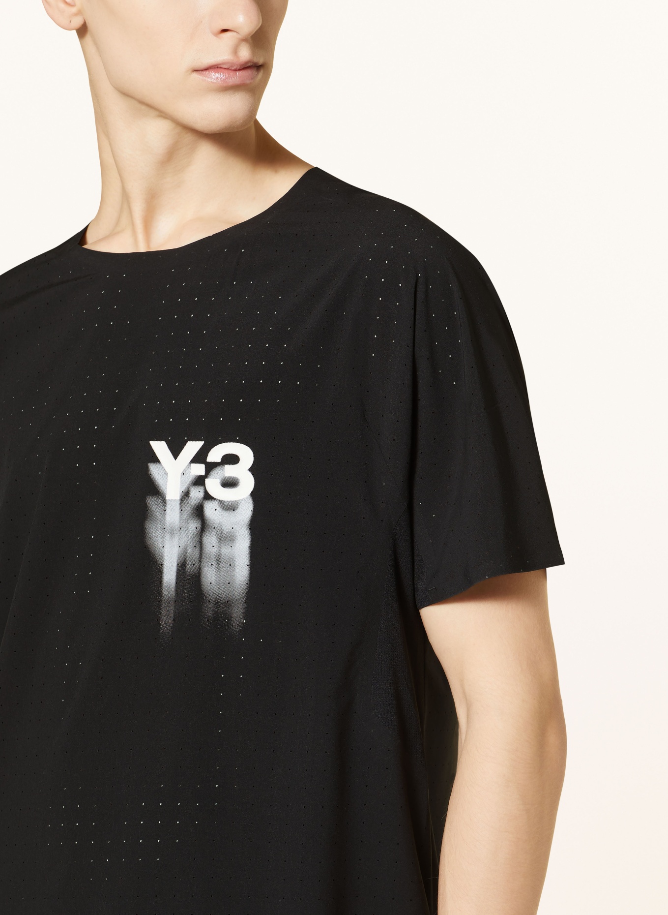Y-3 Running shirt, Color: BLACK (Image 4)