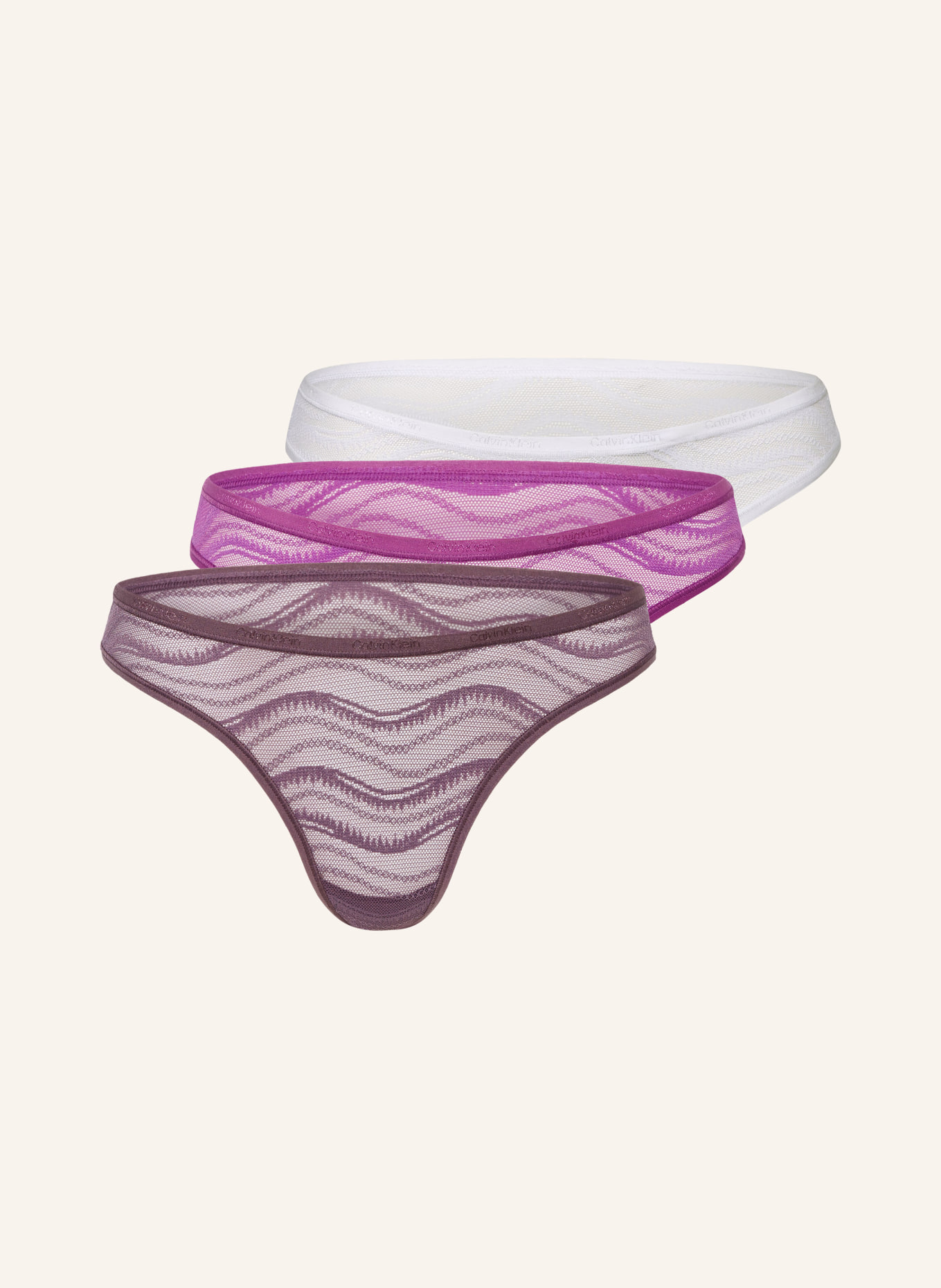 Calvin Klein 3-pack thongs, Color: FUCHSIA/ DUSKY PINK/ WHITE (Image 1)