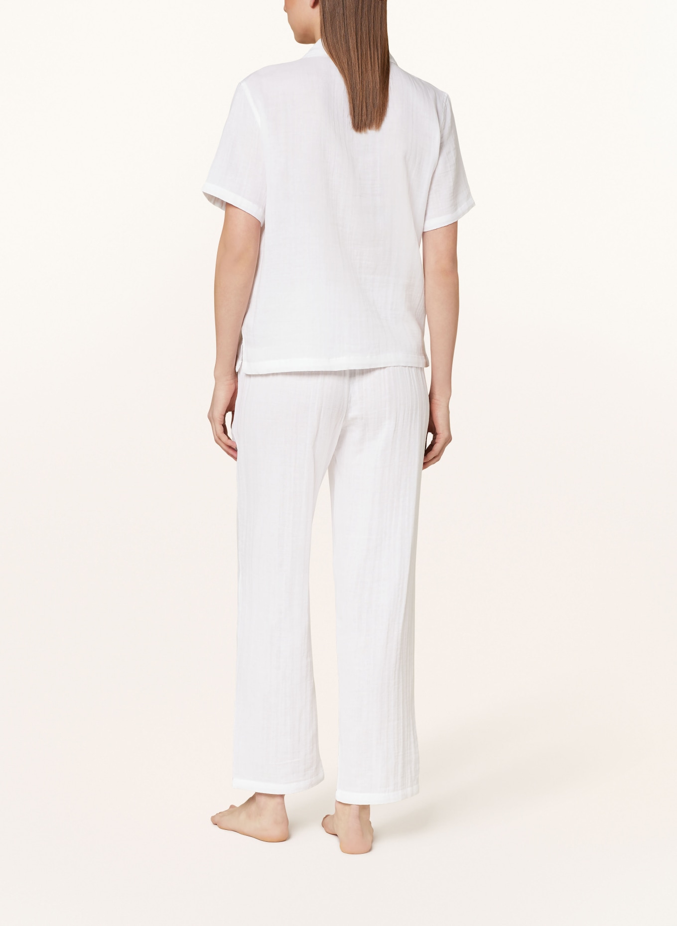 Calvin Klein Pajama pants PURE TEXTURED, Color: WHITE (Image 3)