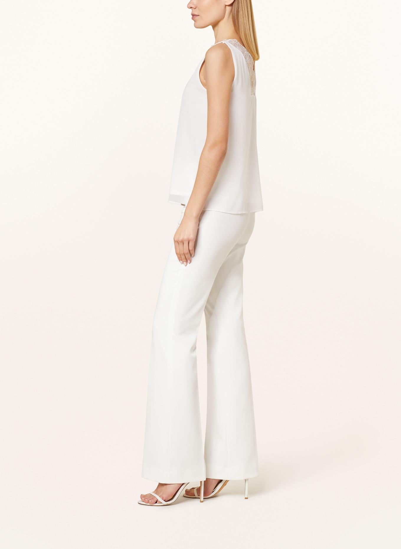 CINQUE Wide leg trousers CISALO, Color: WHITE (Image 4)