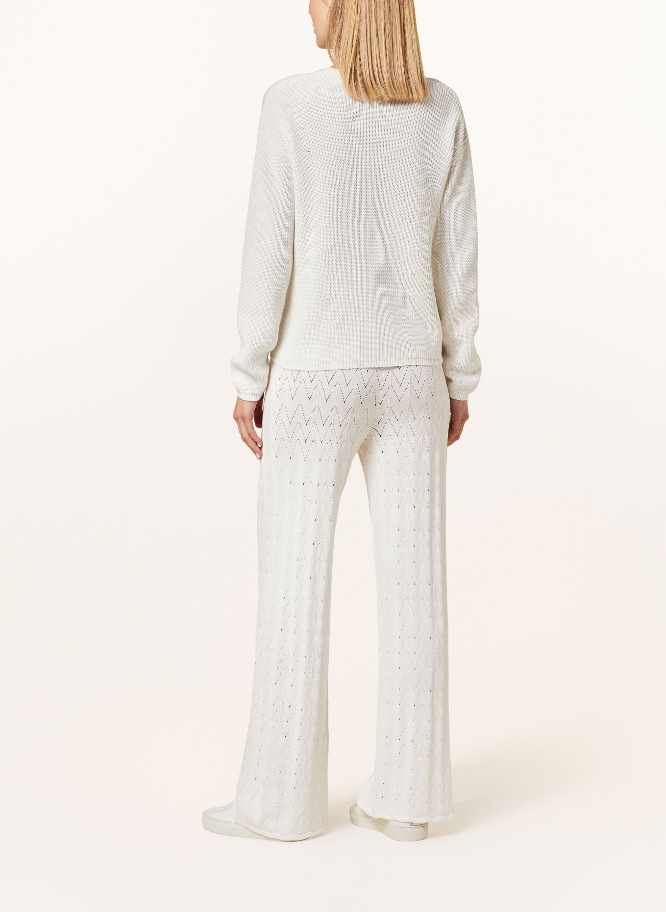 CINQUE Knit trousers CILISANNA, Color: CREAM (Image 3)